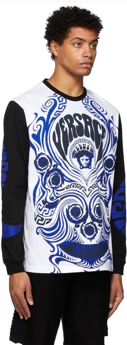 Versace Medusa Music Long Sleeve T-Shirt Size US M / EU 48-50 / 2 - 1 Thumbnail