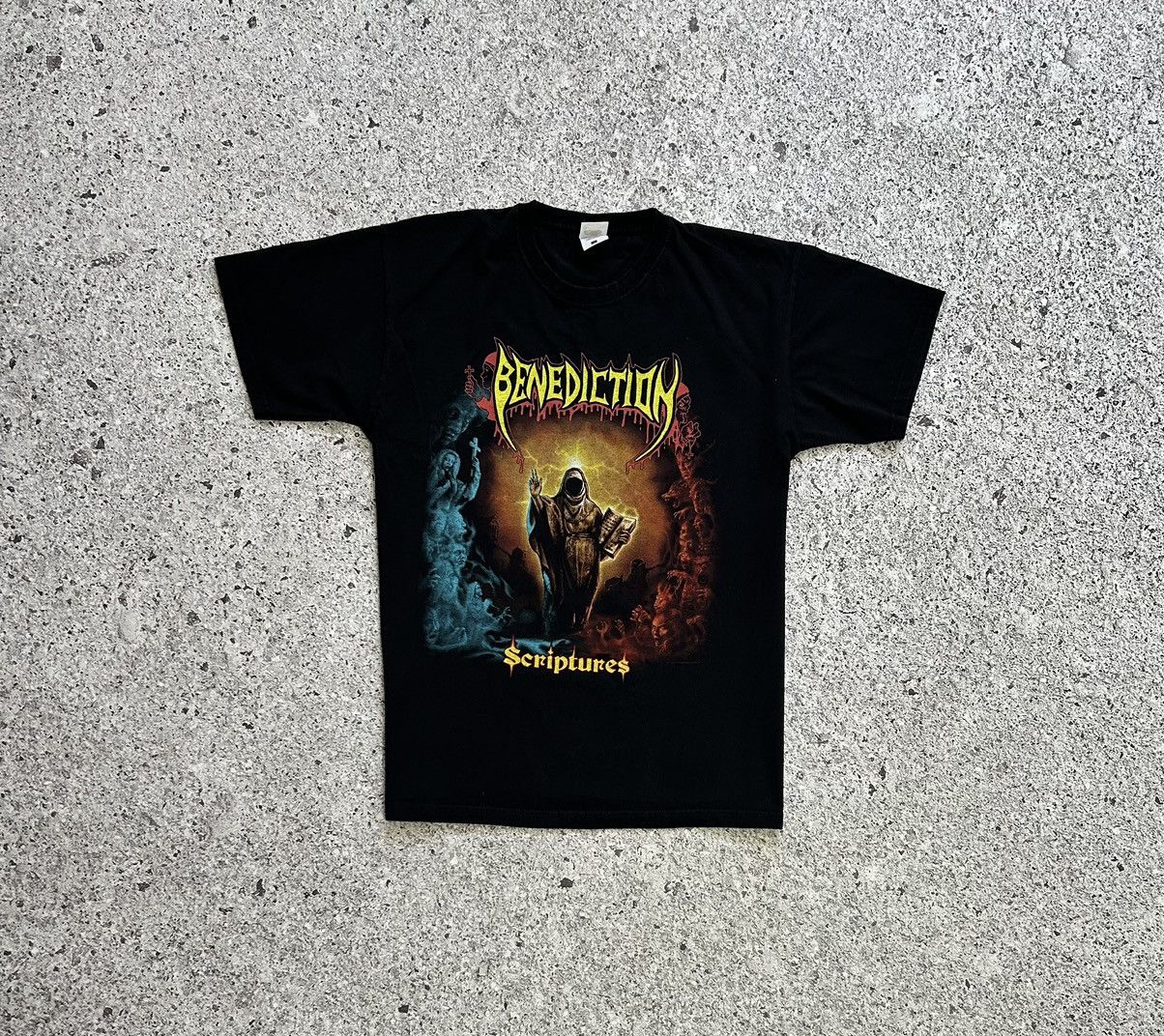 Band Tees × Vintage Rare 2020 Benediction Scriptures Y2K Retro Rock Band T-Shirt Size US L / EU 52-54 / 3 - 2 Thumbnail