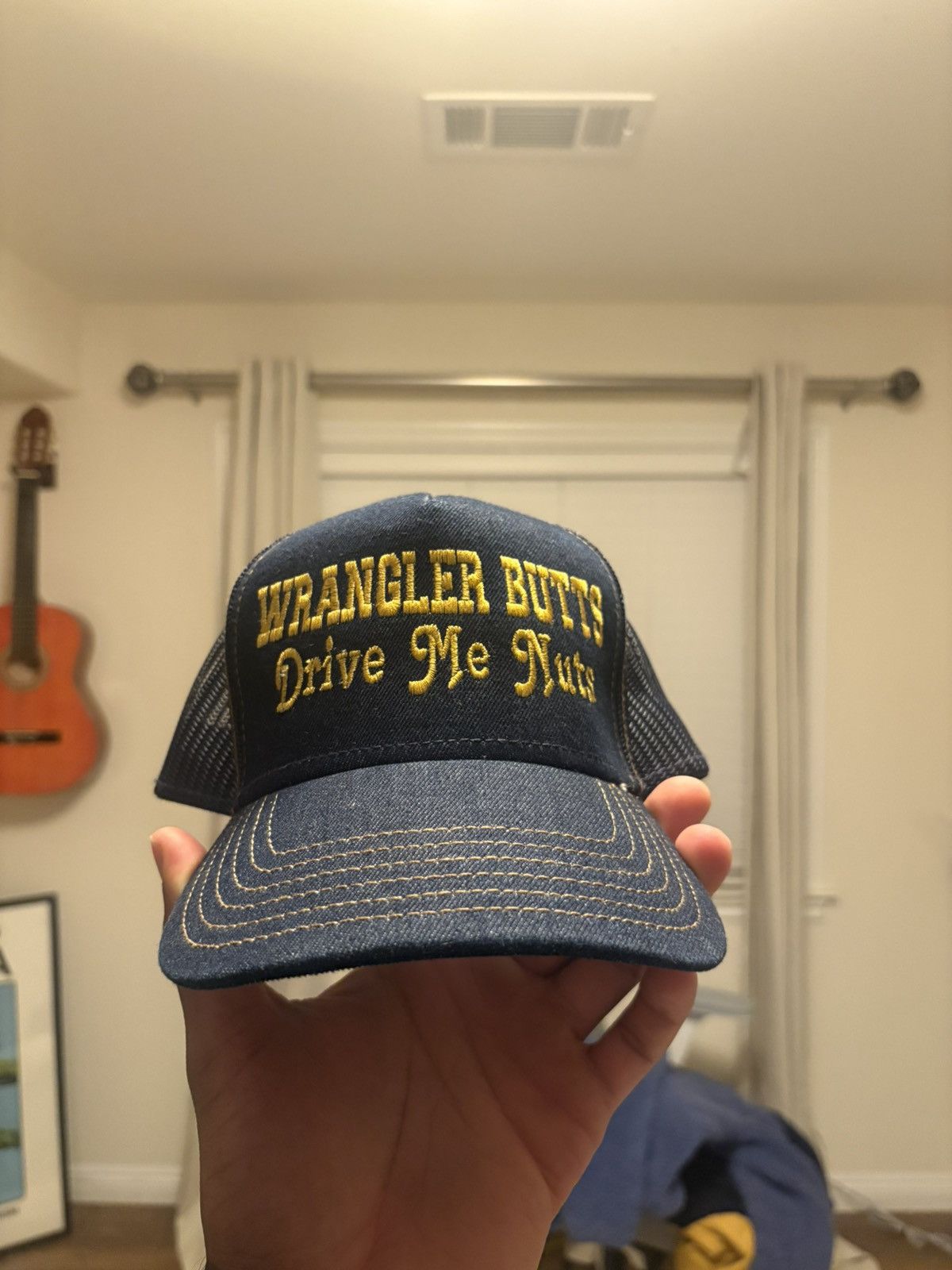 Other Trucker Hat (Wrangler Butts Drive Me Nuts) Size ONE SIZE - 2 Thumbnail