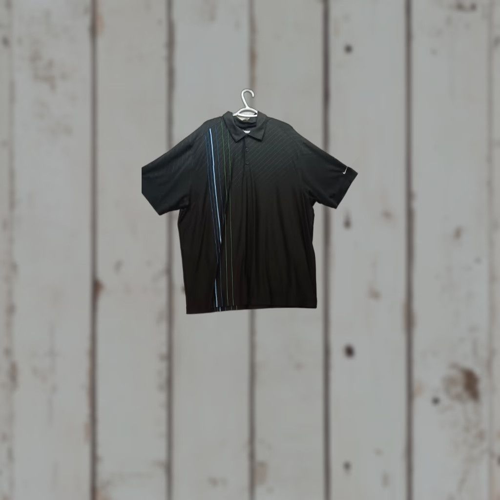 Nike Nike Golf Polo Shirt Mens Dri Fit Black 2XL Short Sleeve Nike Golf 2XL Polo Black Men Short Sleeve Nike Dri-Fit Shirt 381324 010 Size US XXL / EU 58 / 5 - 1 Thumbnail