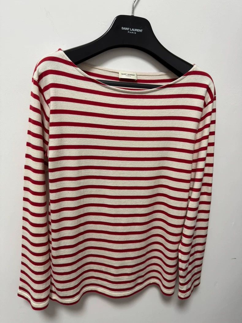 Saint Laurent Paris Saint Laurent Paris 15ss show red and white striped long s Size US S / EU 44-46 / 1 - 3 Thumbnail