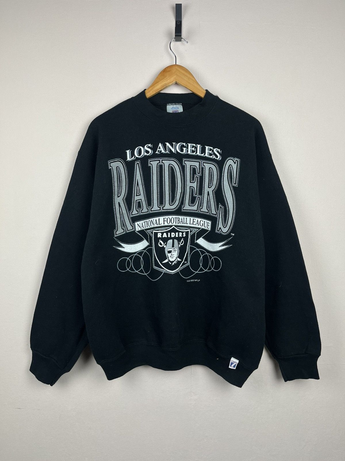 NFL Vintage Raiders 7 Logo NFL Big Logo Sweatshirt Black Size US L / EU 52-54 / 3 - 1 Thumbnail