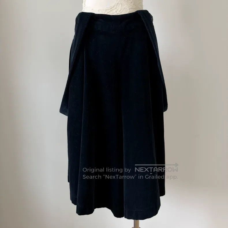 Comme des Garcons Comme Des Garcons size XS Retro Navy Blue Velvet Wide Leg Size 22" - 4 Thumbnail
