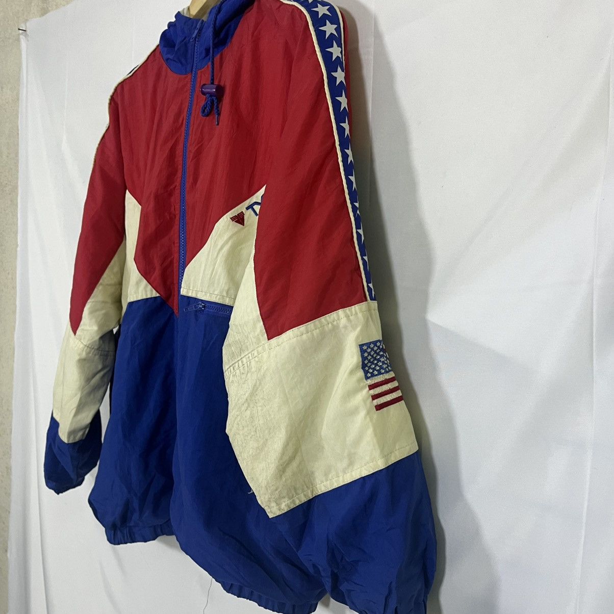 Vintage 70S TYR USA OLYMPIC TEAM WINDBREAKER LINED JACKET Size US L / EU 52-54 / 3 - 3 Thumbnail