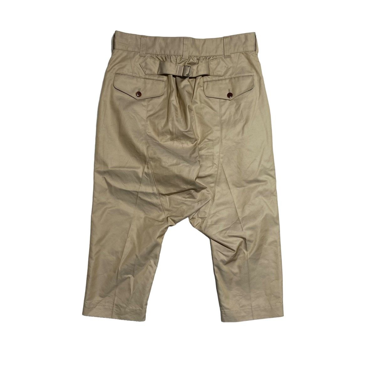 Junya Watanabe Cropped Pants Cotton Ester Gaba Saruel Beige Size US 31 - 2 Thumbnail