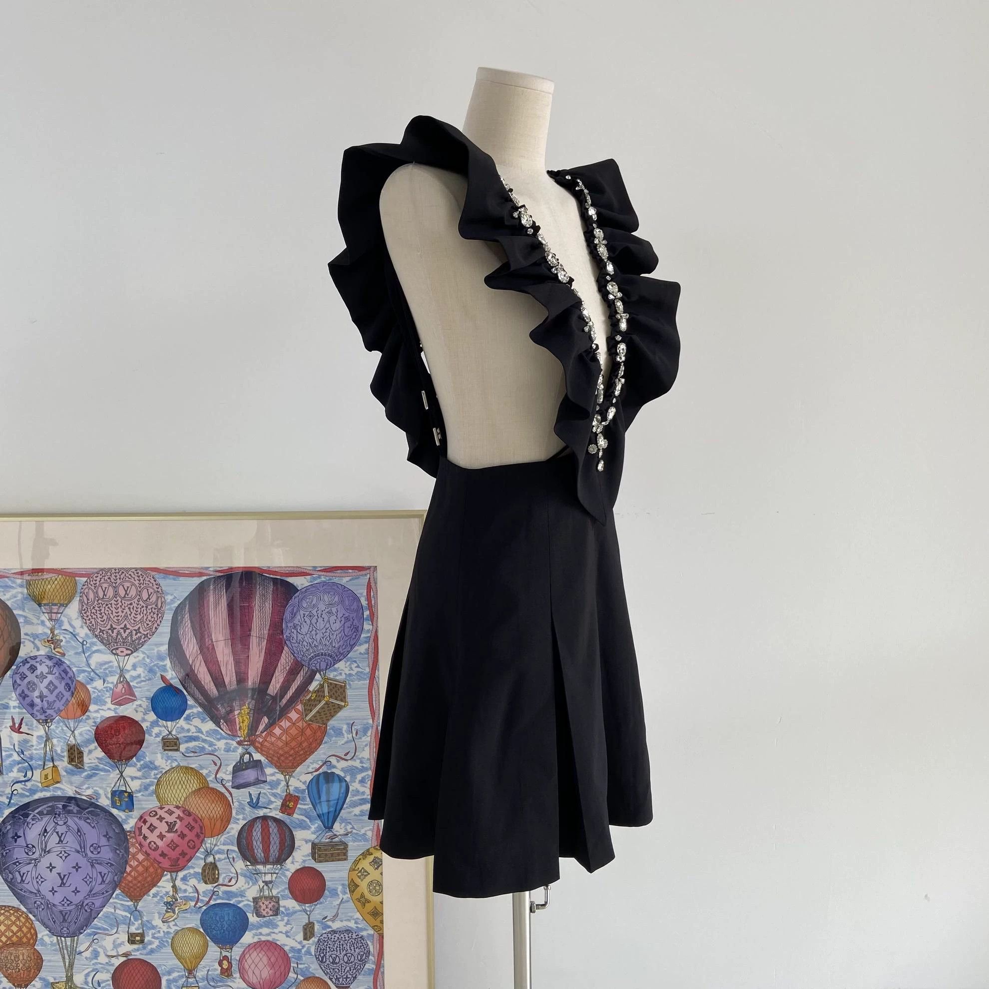 Shushu/Tong Shushu Tong Ruffle Crystal Dress US 6 Size M / US 6-8 / IT 42-44 - 5 Thumbnail