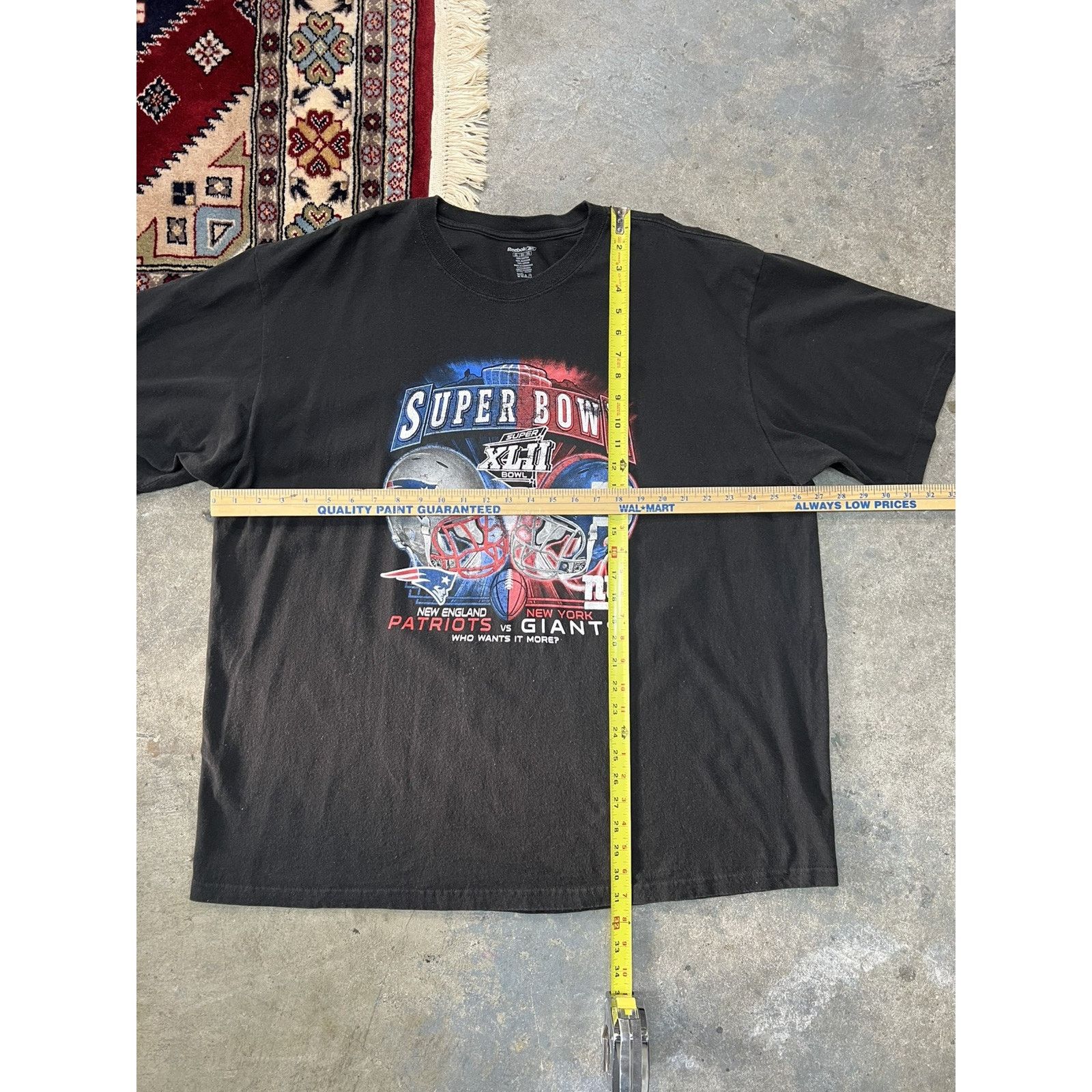 Reebok Reebok T Shirt Super Bowl 42 Patriots Giants XLII Shirt 2XL Size US XXL / EU 58 / 5 - 5 Thumbnail