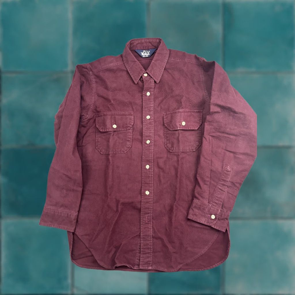 Vintage VINTAGE Woolrich Shirt Mens Large Red Corduroy Long Sleeve Button Front USA Made Size US L / EU 52-54 / 3 - 1 Thumbnail
