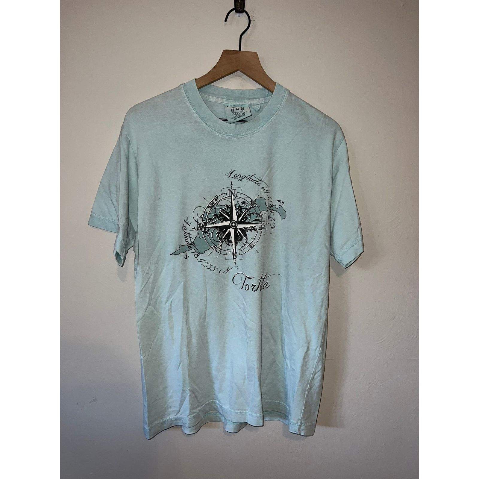 Vintage Vintage Tortola Shirt US Vintage Longitude Latitude Map Tee Size US M / EU 48-50 / 2 - 1 Thumbnail