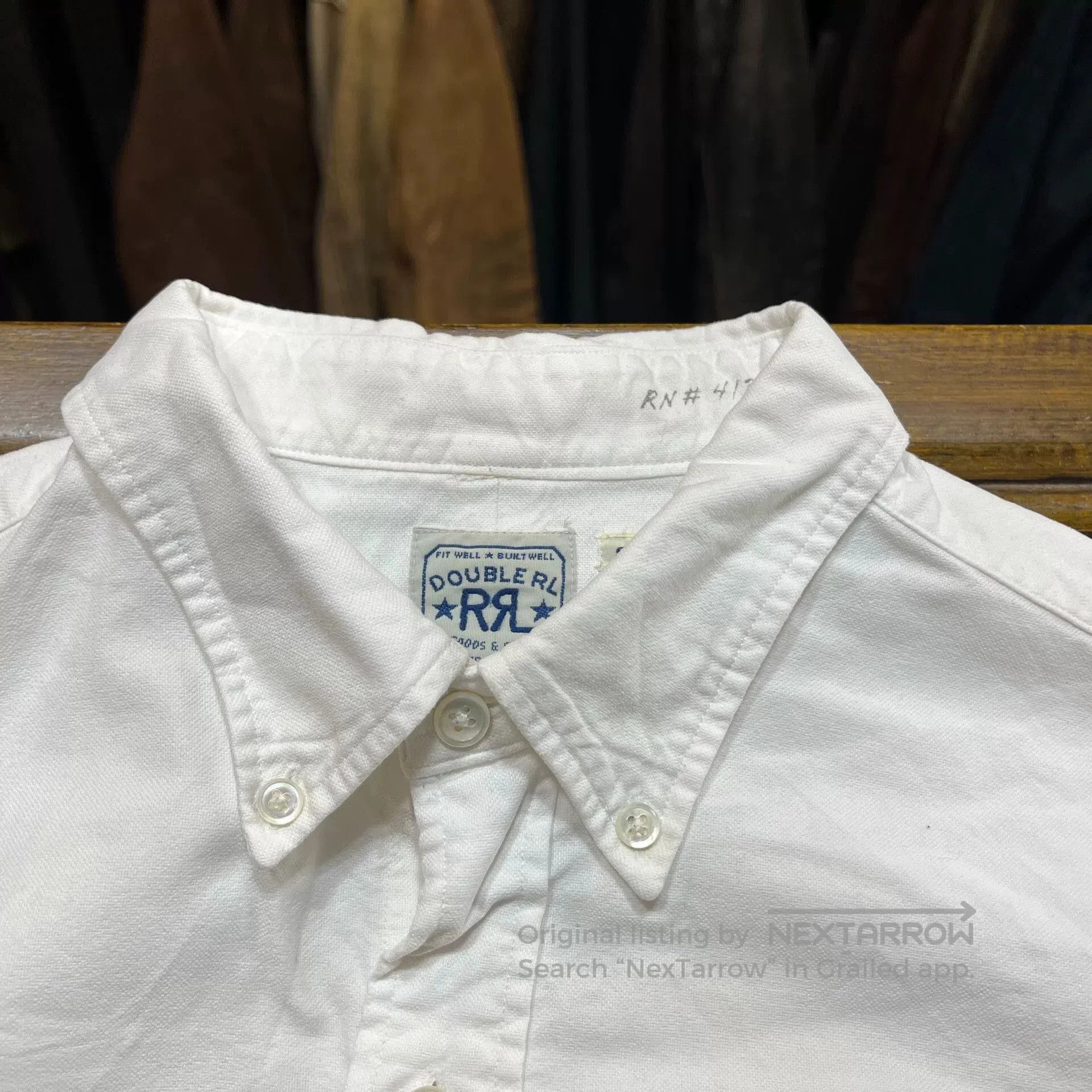 RRL Ralph Lauren White Double RL Ralph Lauren Shirt. Size US S / EU 44-46 / 1 - 4 Thumbnail