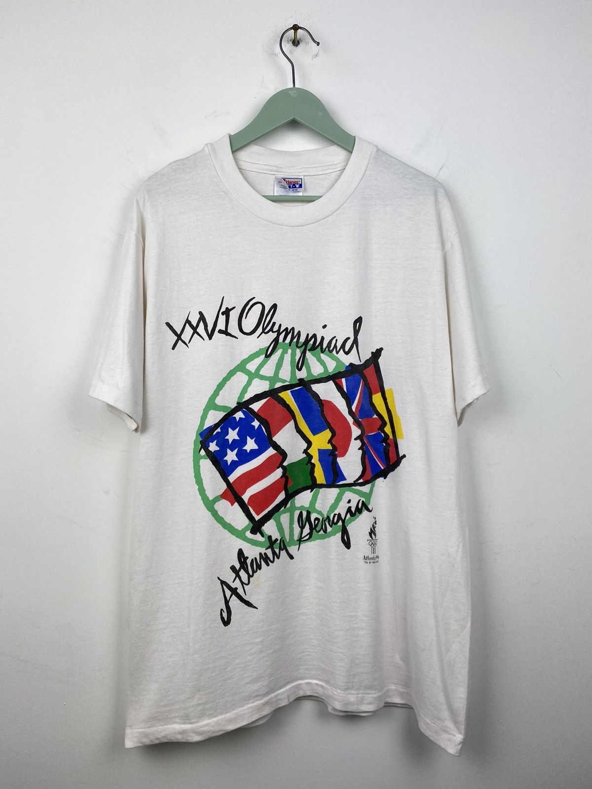 USA Olympics Vintage Atlanta 1996 Olympic Games Y2K T Shirt Tee Starter Size US L / EU 52-54 / 3 - 1 Thumbnail