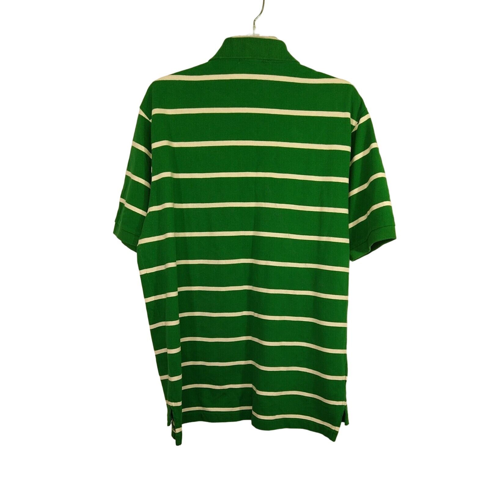 U.S. Polo Assn. US Polo Assn Collared Polo Shirt Men Size L Green Stripe Size US L / EU 52-54 / 3 - 4 Thumbnail