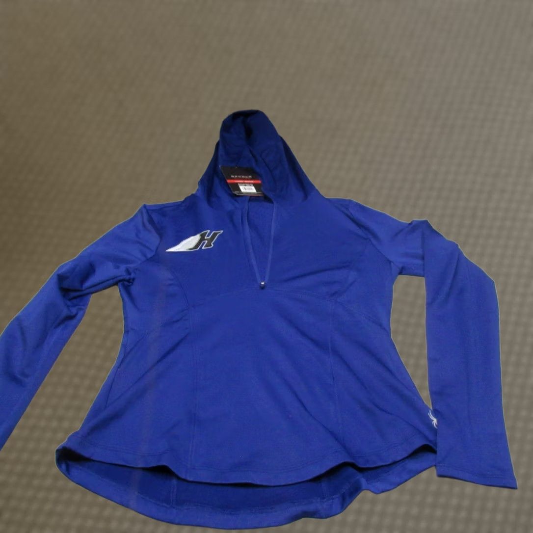 Spyder Spyder Hoodie Women M Blue Active Tech Fleece Pullover Size M / US 6-8 / IT 42-44 - 1 Thumbnail