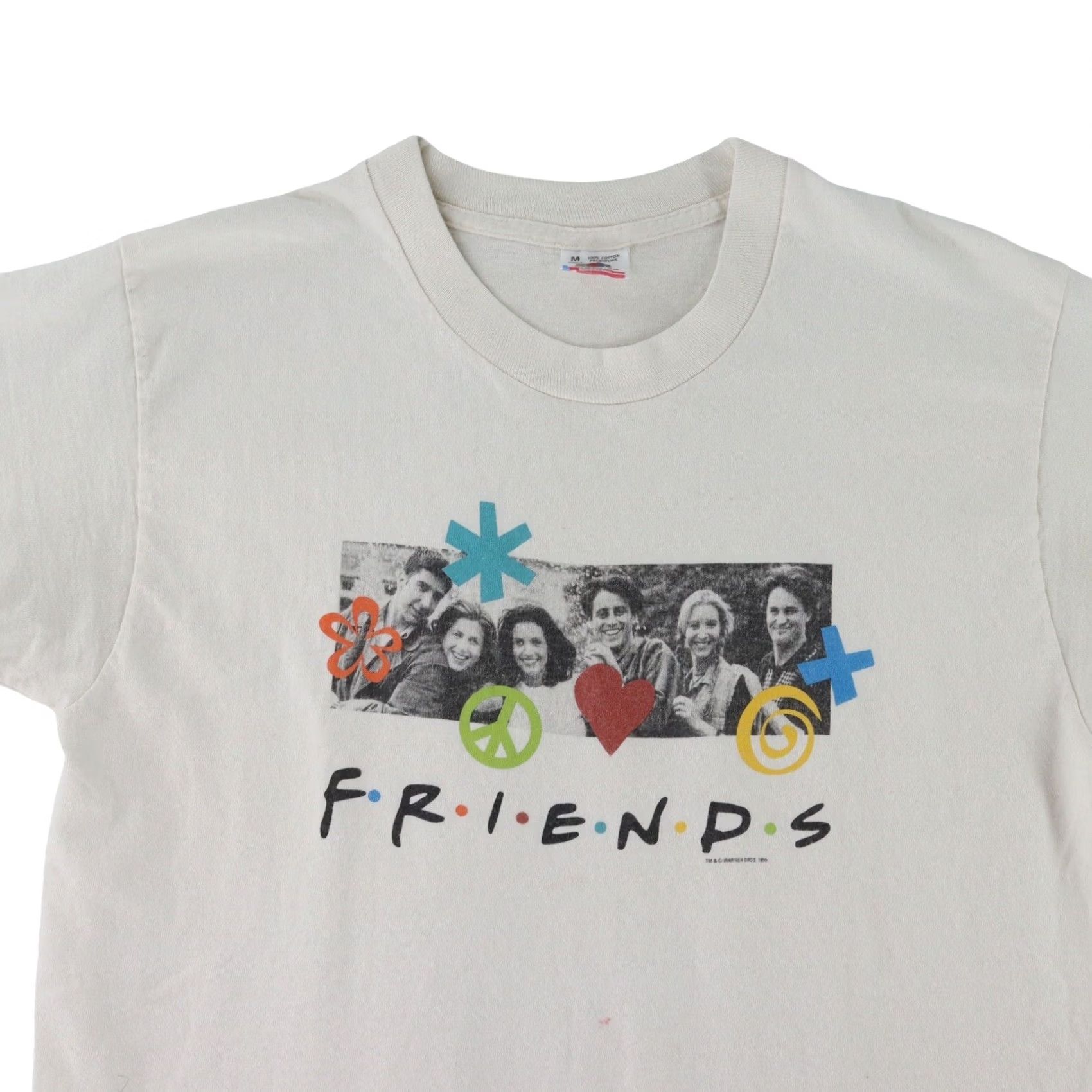 Vintage VINTAGE Friends Central Perk TV Show T-Shirt Shirt Mens M White 90s FX Single Stitch USA Cotton Polyester Crew Neck Short Sleeve Size US M / EU 48-50 / 2 - 5 Thumbnail