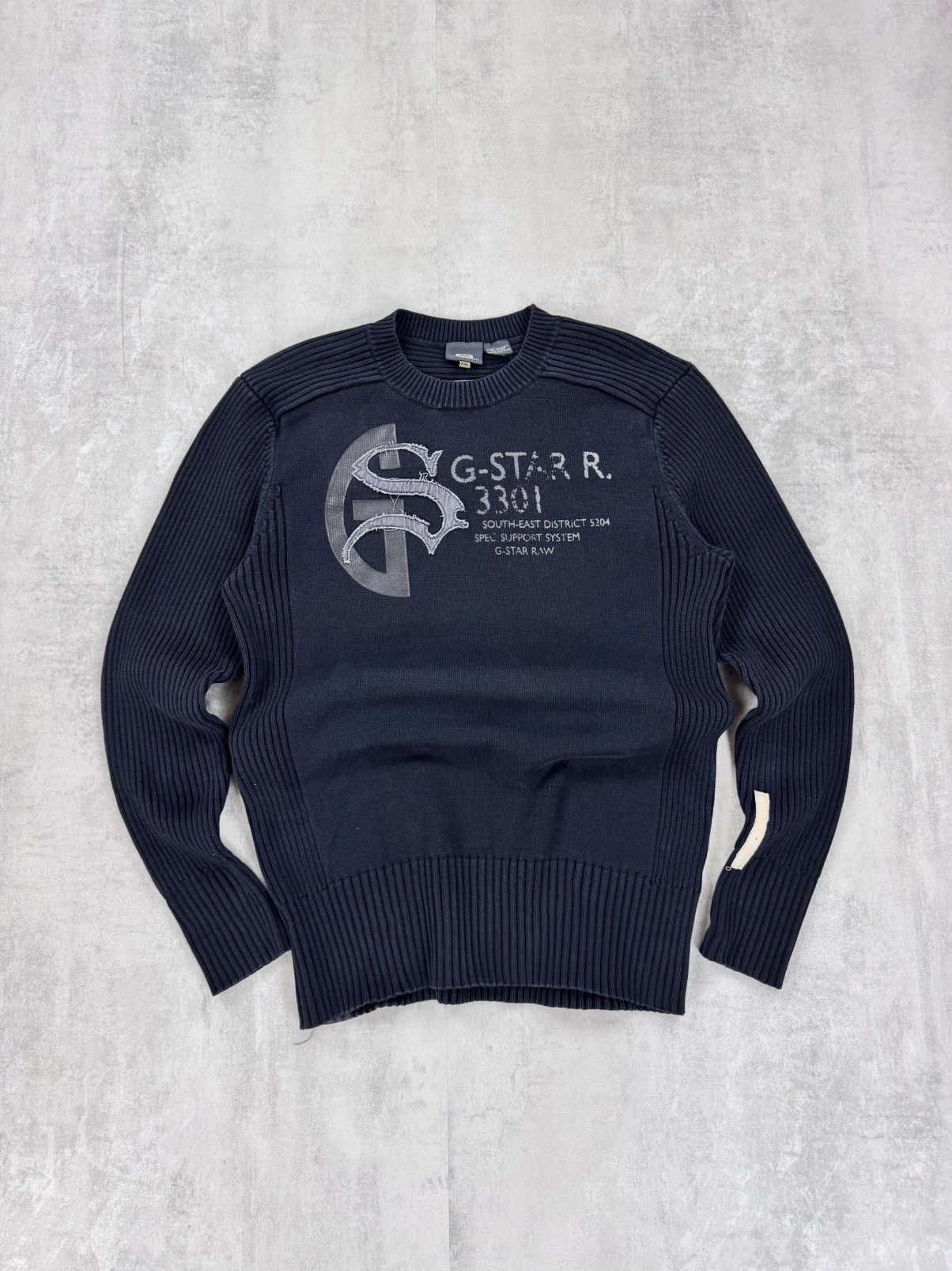 G-Star G-star RAW VTG Parker Gs R Knit L/S Cotton ribbed sweater Size US XXL / EU 58 / 5 - 1 Thumbnail
