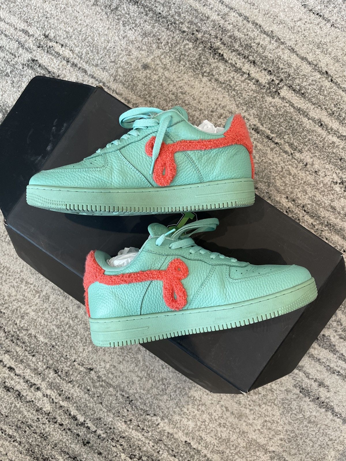 John Geiger John Geiger GF-01 Teal / Peach Chenille Size US 8 / EU 41 - 3 Thumbnail