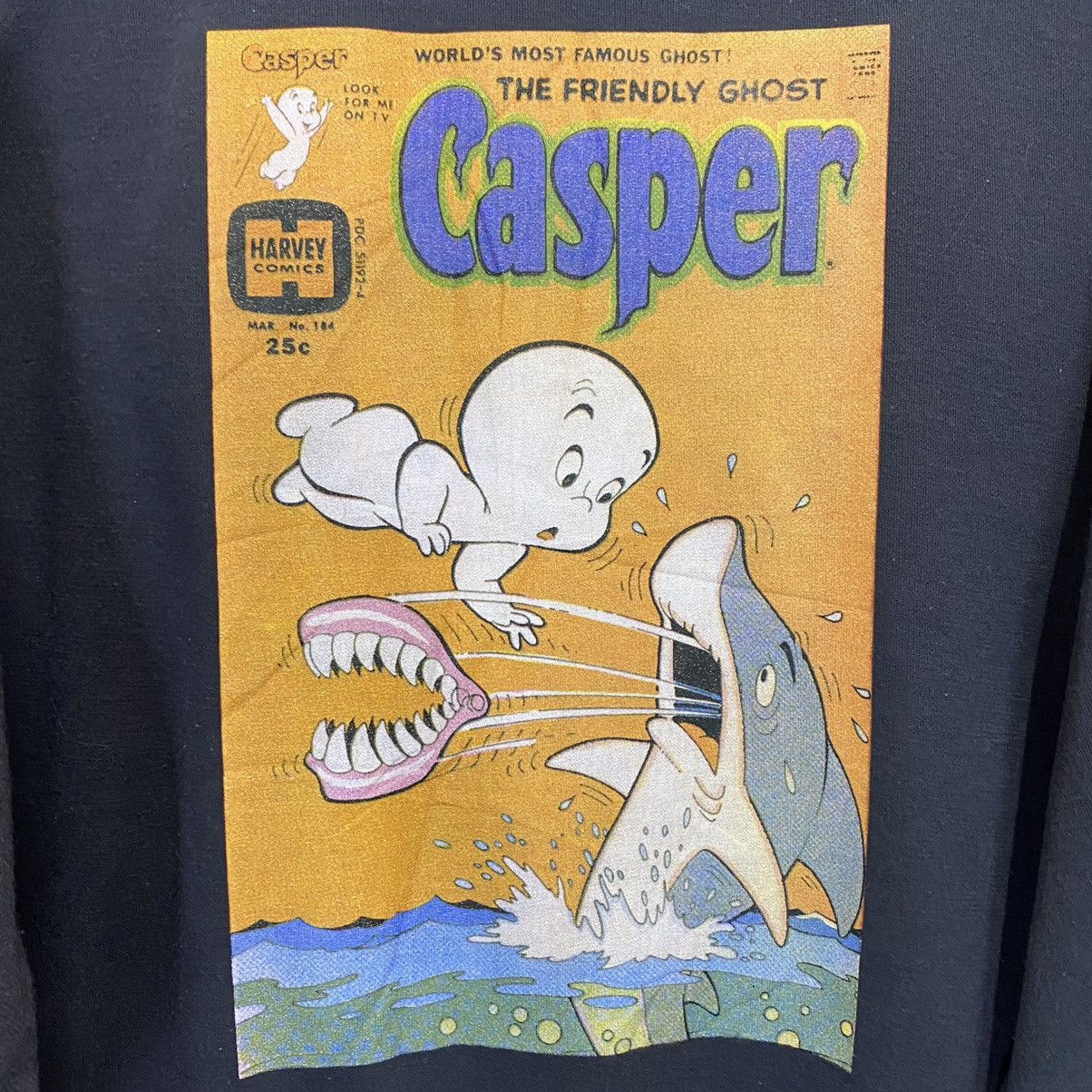 Cartoon Network × Japanese Brand The Friendly Ghost Casper Big Logo Sweatshirt Size L Size US L / EU 52-54 / 3 - 5 Thumbnail