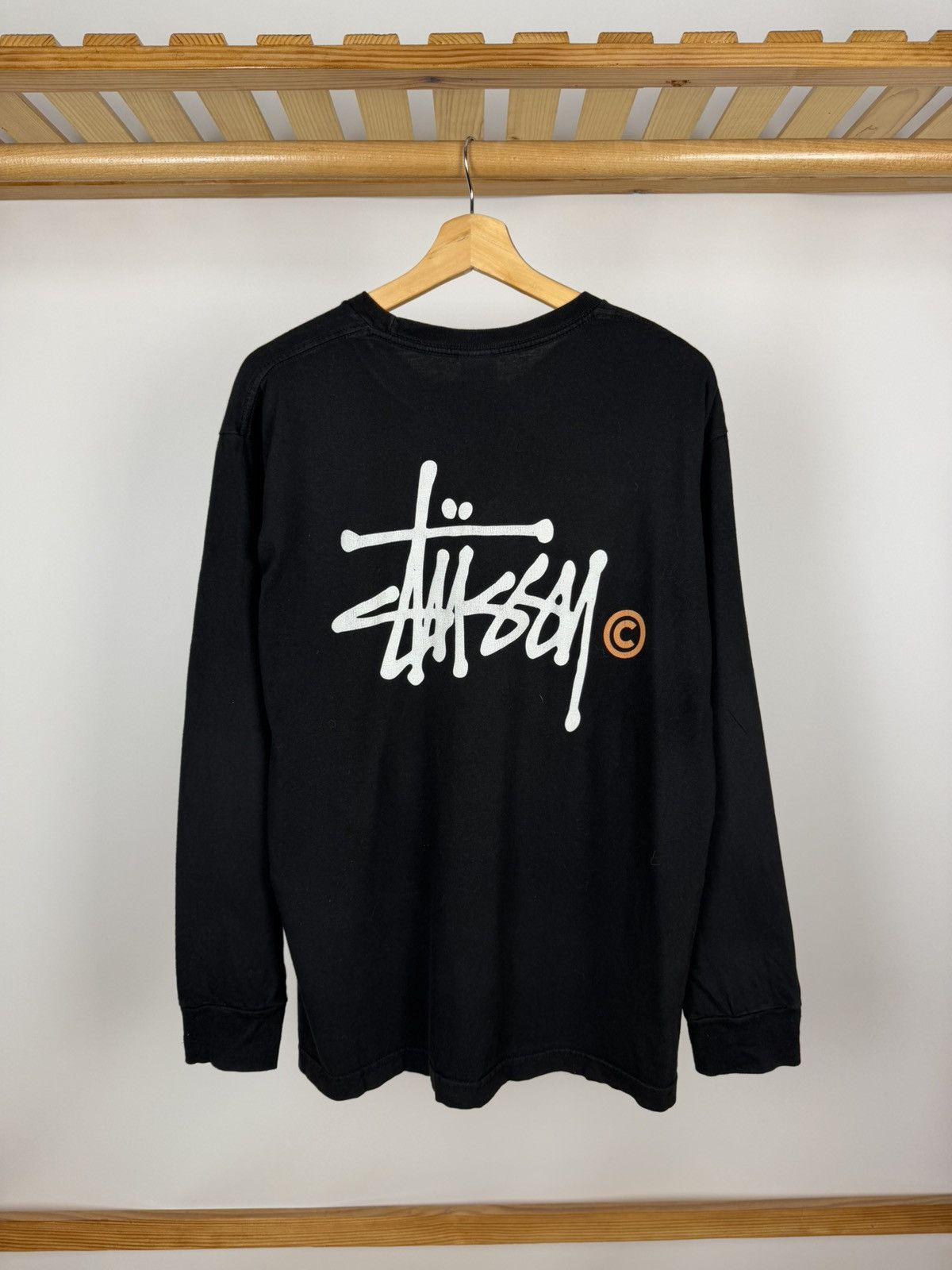 Stussy Vintage Y2K Stussy Long Sleeve T-Shirt Big Logo Size M Size US M / EU 48-50 / 2 - 1 Thumbnail