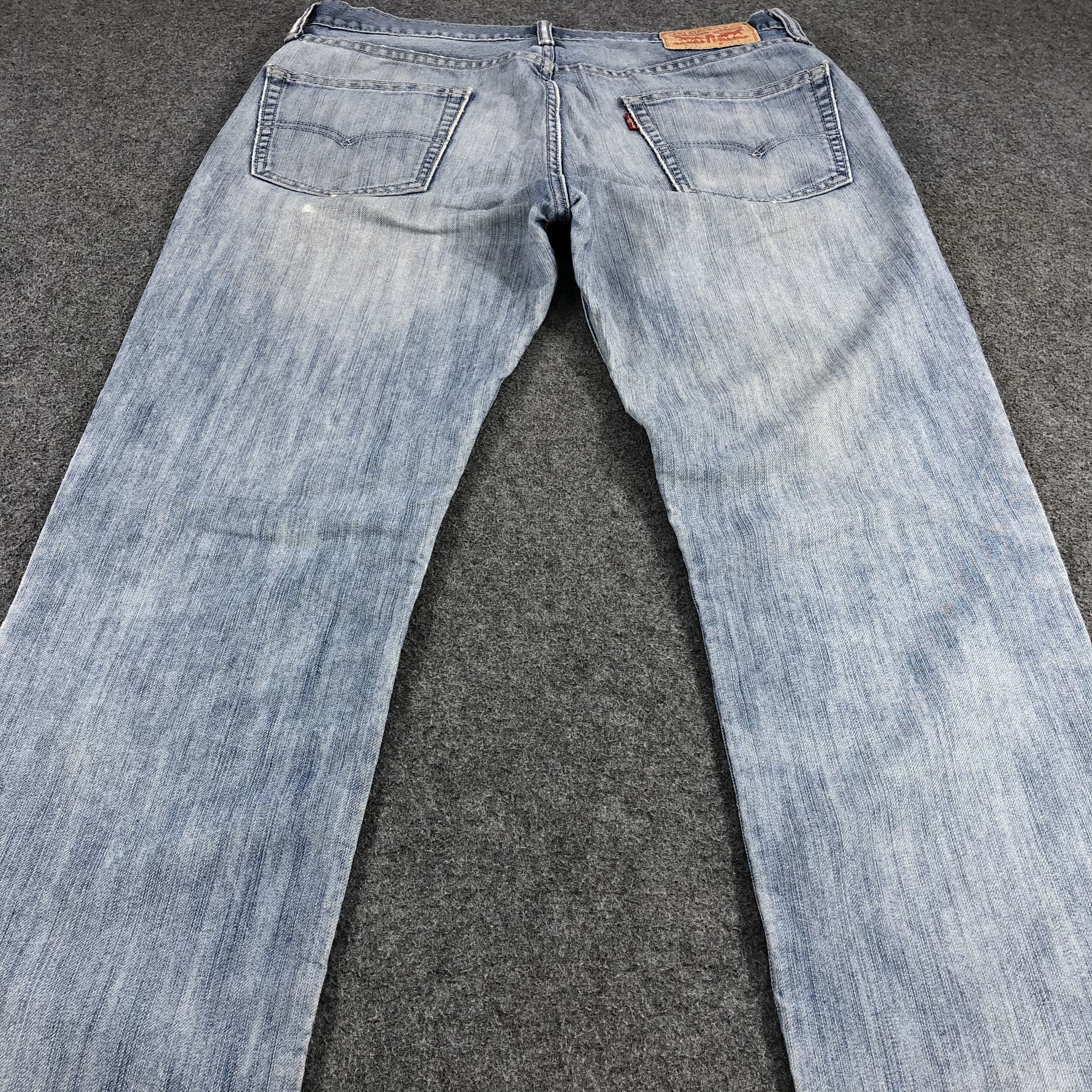 Levi's Vintage Distress Light Wash Levis 511 Jeans-JM1166 Size US 34 / EU 50 - 4 Thumbnail