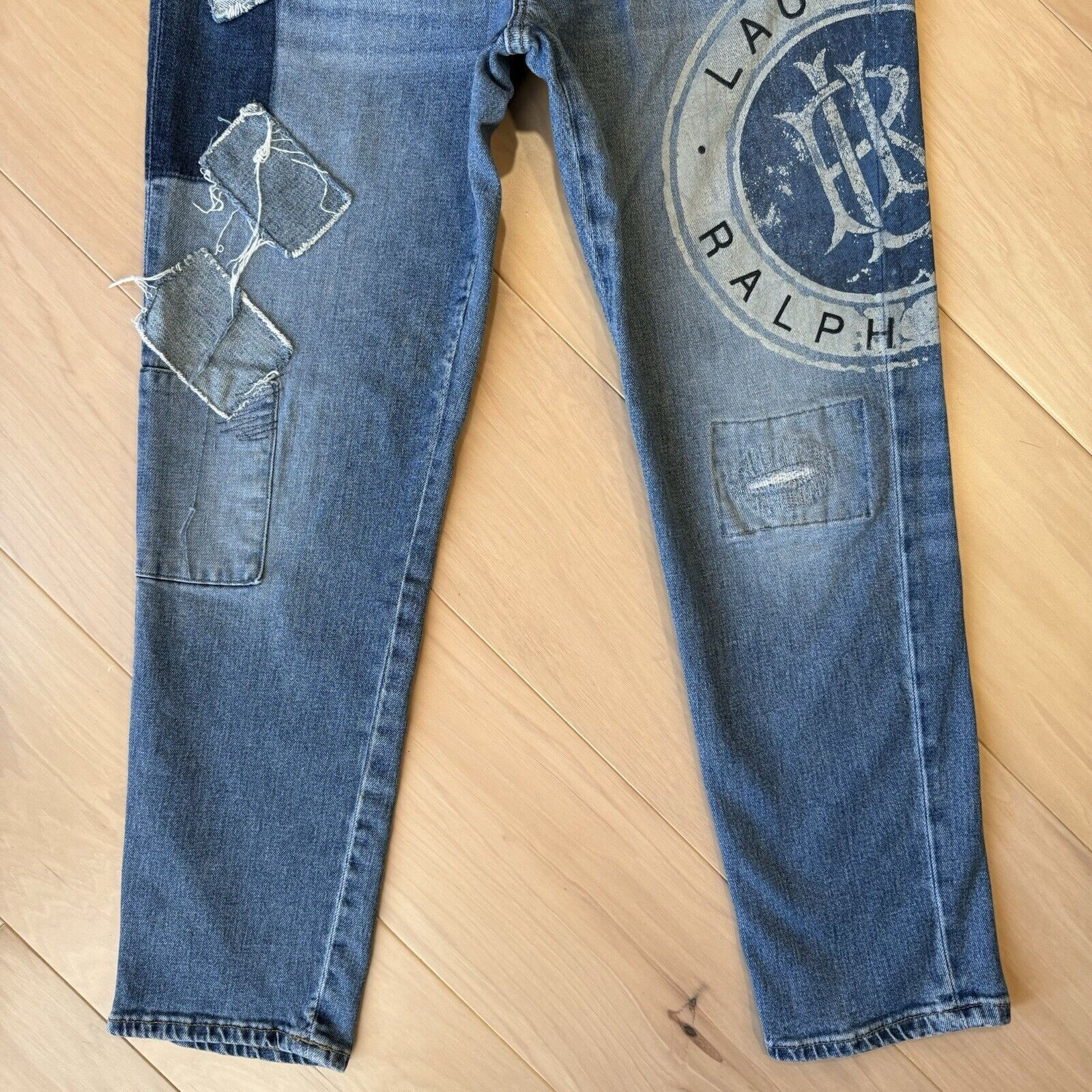 Ralph Lauren Lauren Ralph Lauren Jeans Women's 32 Blue Patchwork Glam Size 32" / US 10 / IT 46 - 4 Thumbnail