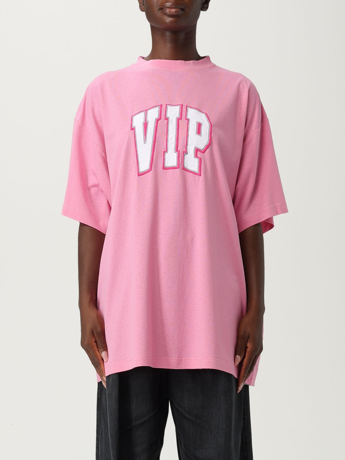 Balenciaga Balenciaga T-Shirt Woman Pink Size S / US 4 / IT 40 - 1 Thumbnail