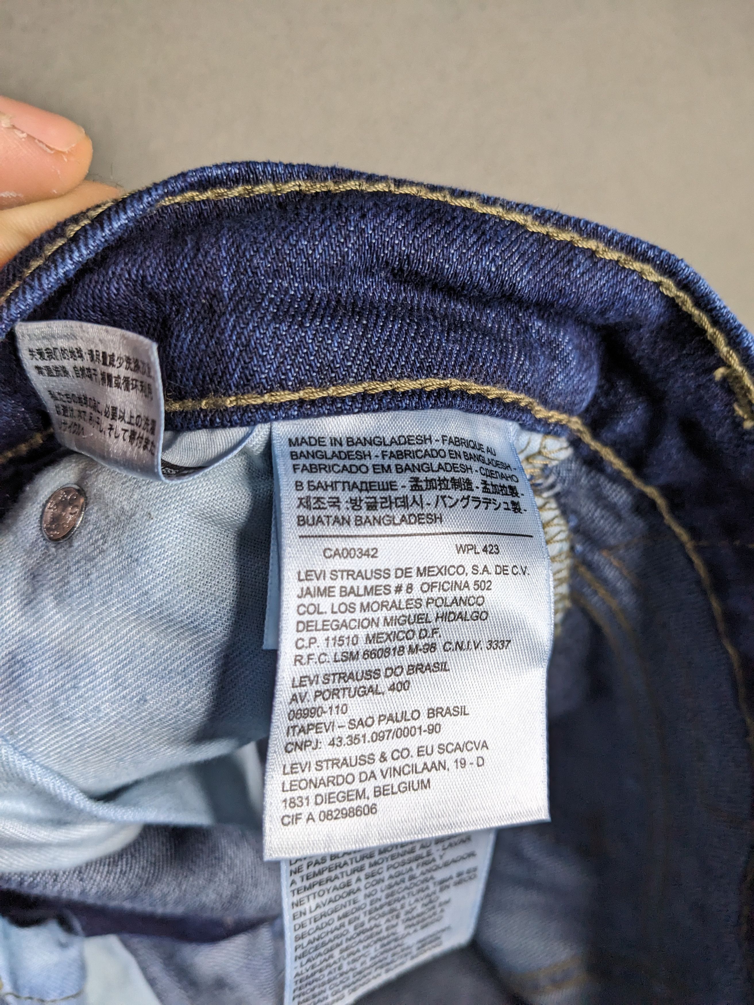 Levi's Levis 511 Jeans 29x29 Dark Blue Slim Fit Straight Leg Denim Size US 29 - 16 Thumbnail