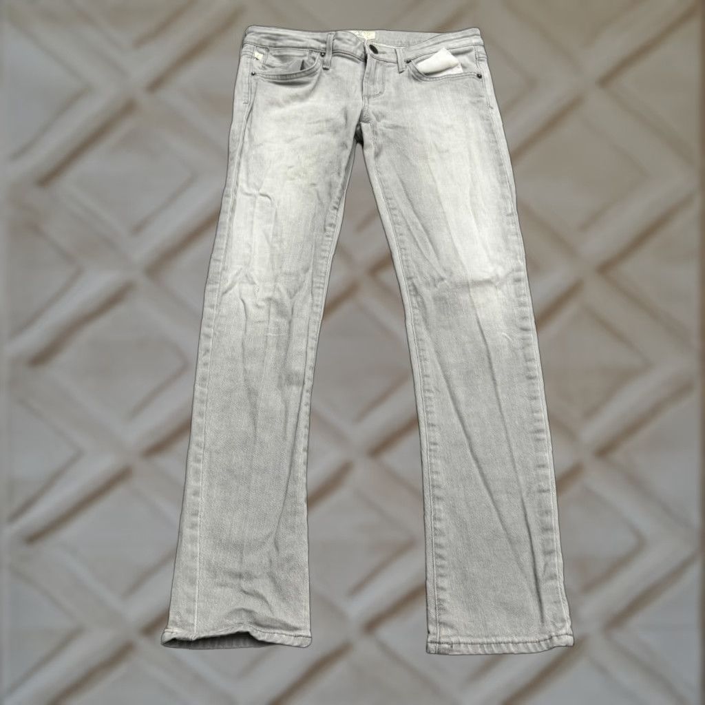 Agolde AGOLDE Chloe Mid Rise Skinny Denim Jeans Gray Womens 27 Cotton Stretch City Grunge USA Jeans Slim 5-Pocket Womens Size 27" / US 4 / IT 40 - 1 Thumbnail