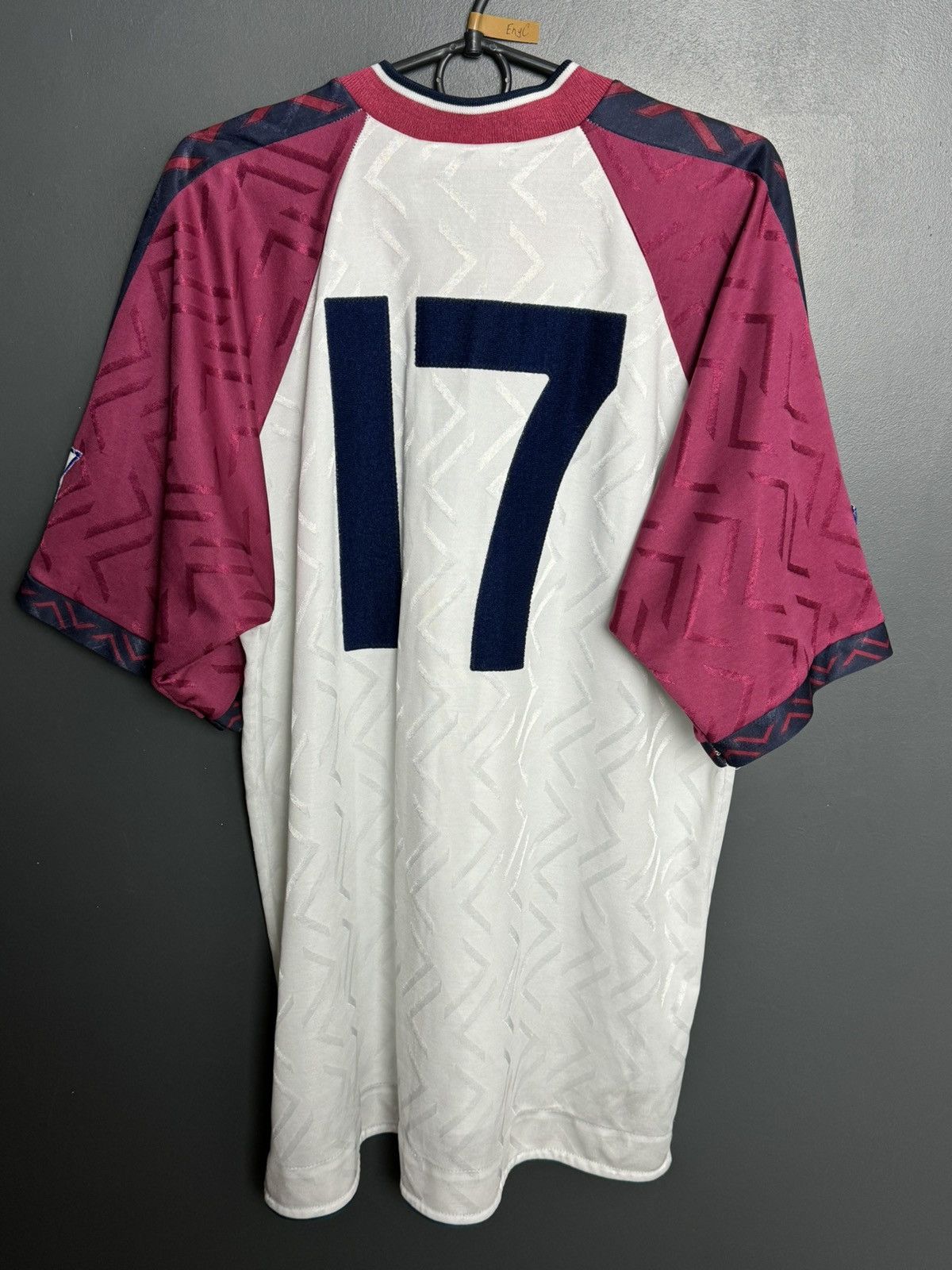 PONY West Ham United 94/96 MATCH WORN Third Football Jersey Size US XL / EU 56 / 4 - 2 Thumbnail