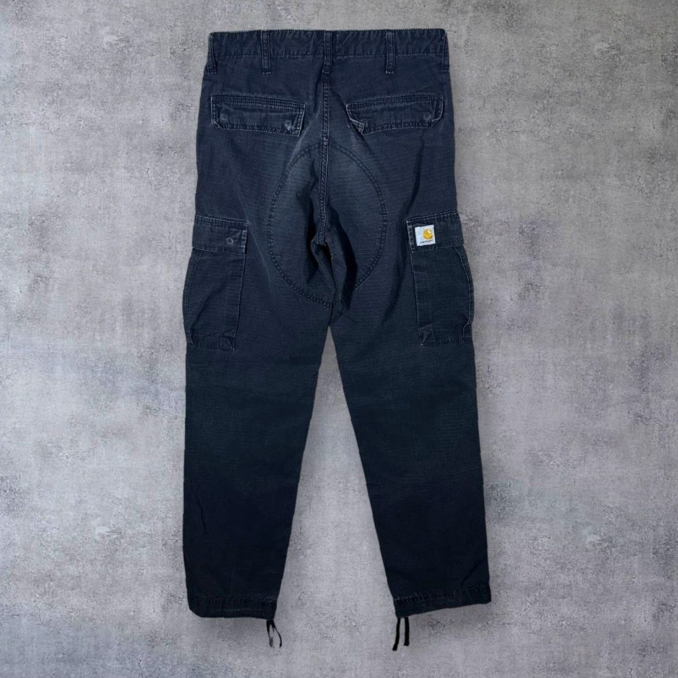 Carhartt Carhartt Regular Cargo Pant Black 28 x 32 Trousers Workwear Cargo Pocket Mens Regular Distressed Size US 28 / EU 44 - 3 Thumbnail