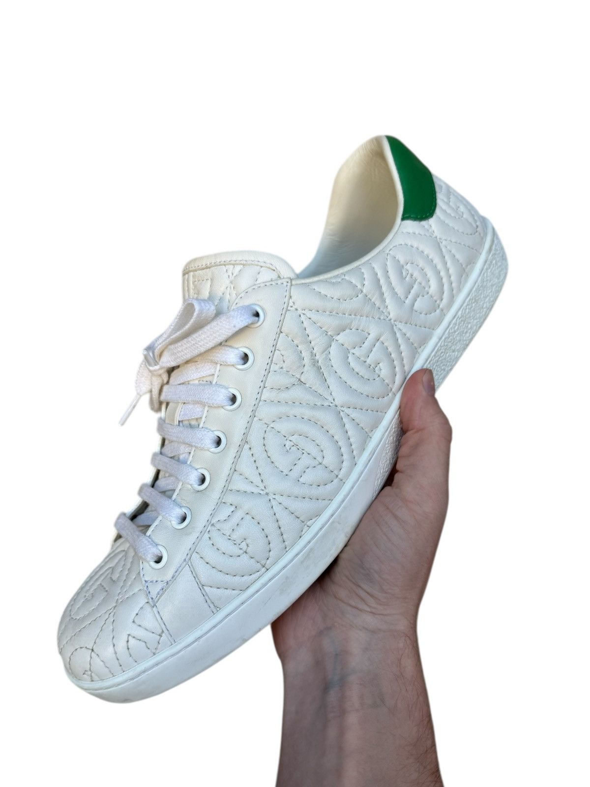 Gucci Gucci embroidered ace sneakers Size US 10.5 / EU 43-44 - 8 Thumbnail