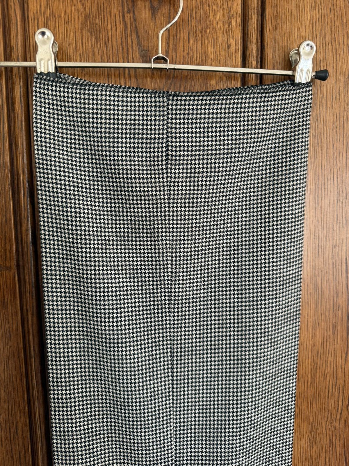 Celine SS23 Celine Houndstooth cashmere Flared Pants Hedi Slimane Size 40L - 16 Thumbnail