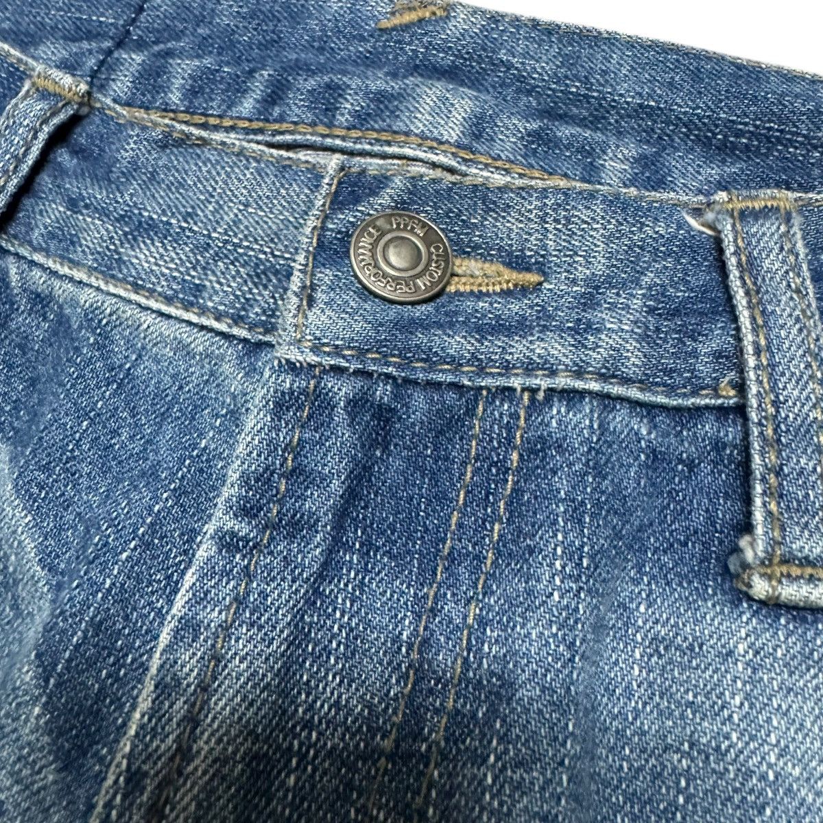PPFM PPFM Repaired Denim Flare Jeans Size US 30 / EU 46 - 6 Thumbnail