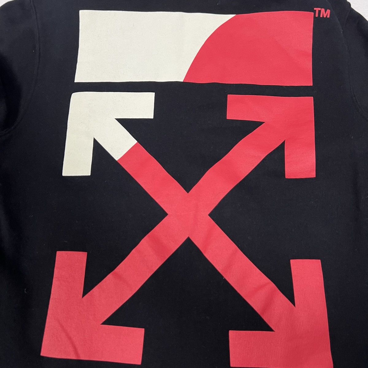 Off-White OFF-WHITE SS19 DIAGONAL SPLIT LOGO HOODIE Size US M / EU 48-50 / 2 - 4 Thumbnail