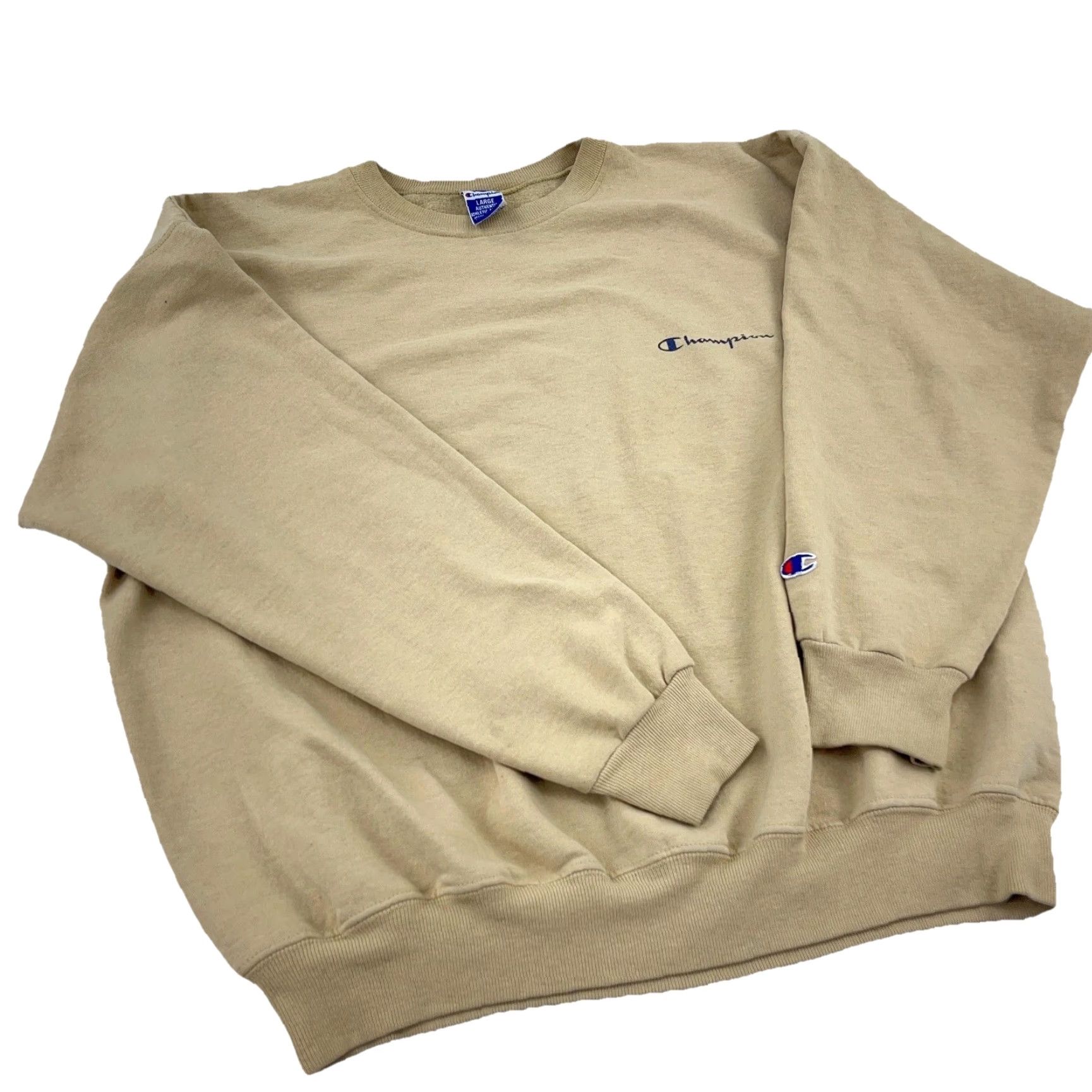 Champion VINTAGE Champion Sweatshirt Men XL Brown Crewneck Graphic Print 90s Y2K Retro Athletic Logo Size US XL / EU 56 / 4 - 4 Thumbnail