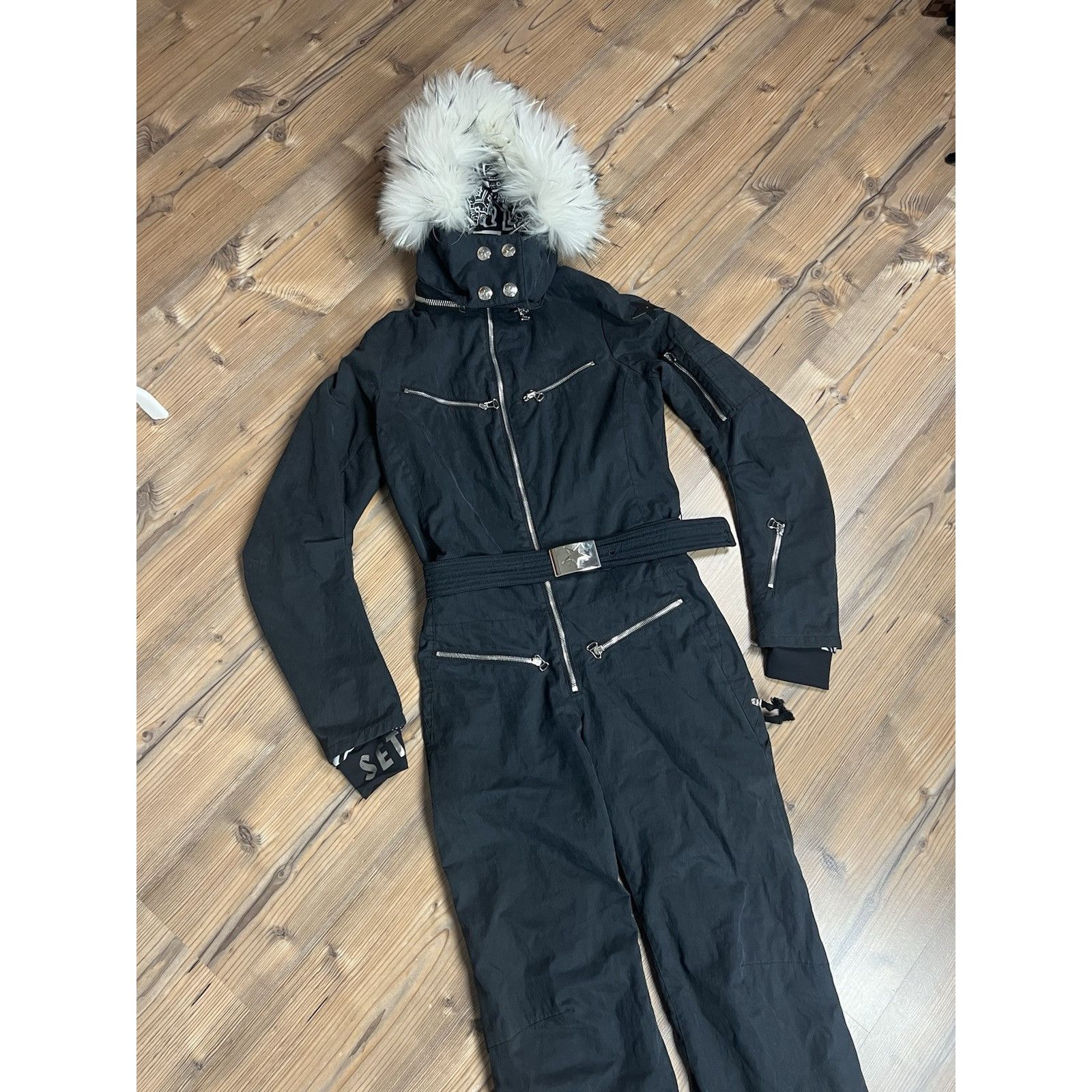 JET SET MINT! Jet Set Women`s Black Ski Overall Size 1 Size S / US 4 / IT 40 - 6 Thumbnail
