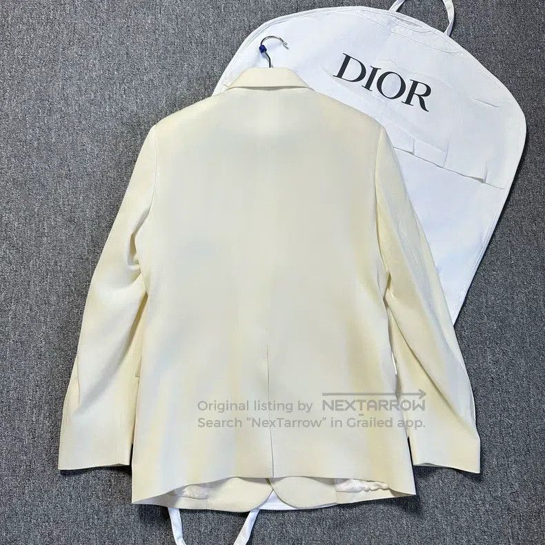 Dior Dior White rhinestone bee woollen suit Size 46R - 3 Thumbnail