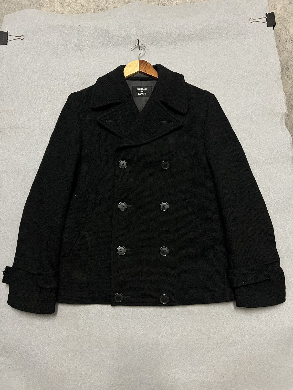 CABANE de ZUCCa 633. Vintage Cabane de Zucca Double Breasted Wool Peacoat Size M / US 6-8 / IT 42-44 - 1 Thumbnail