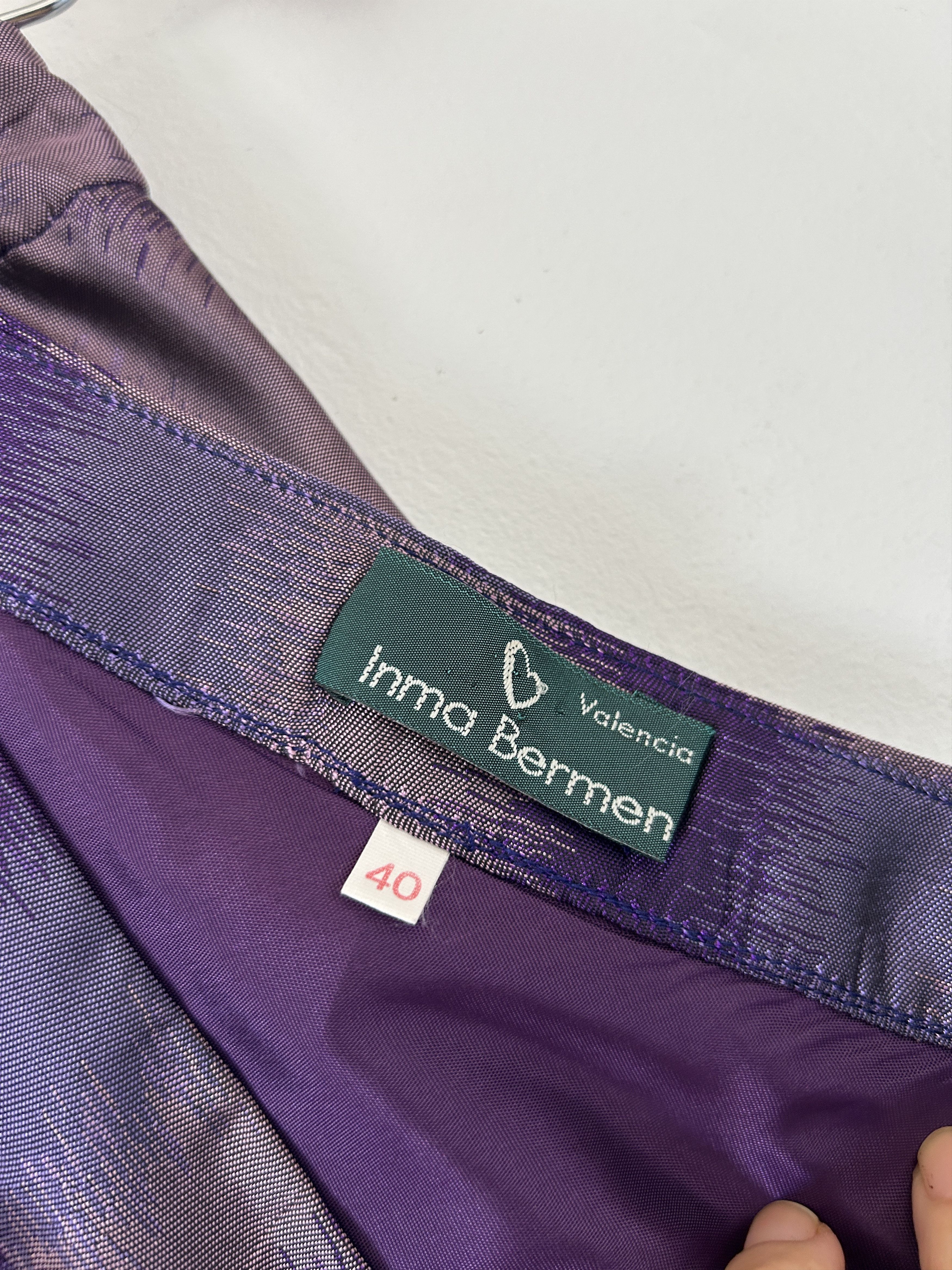 Vintage Vintage 90s Satin Maxi Skirt Size 28" / US 6 / IT 42 - 14 Thumbnail