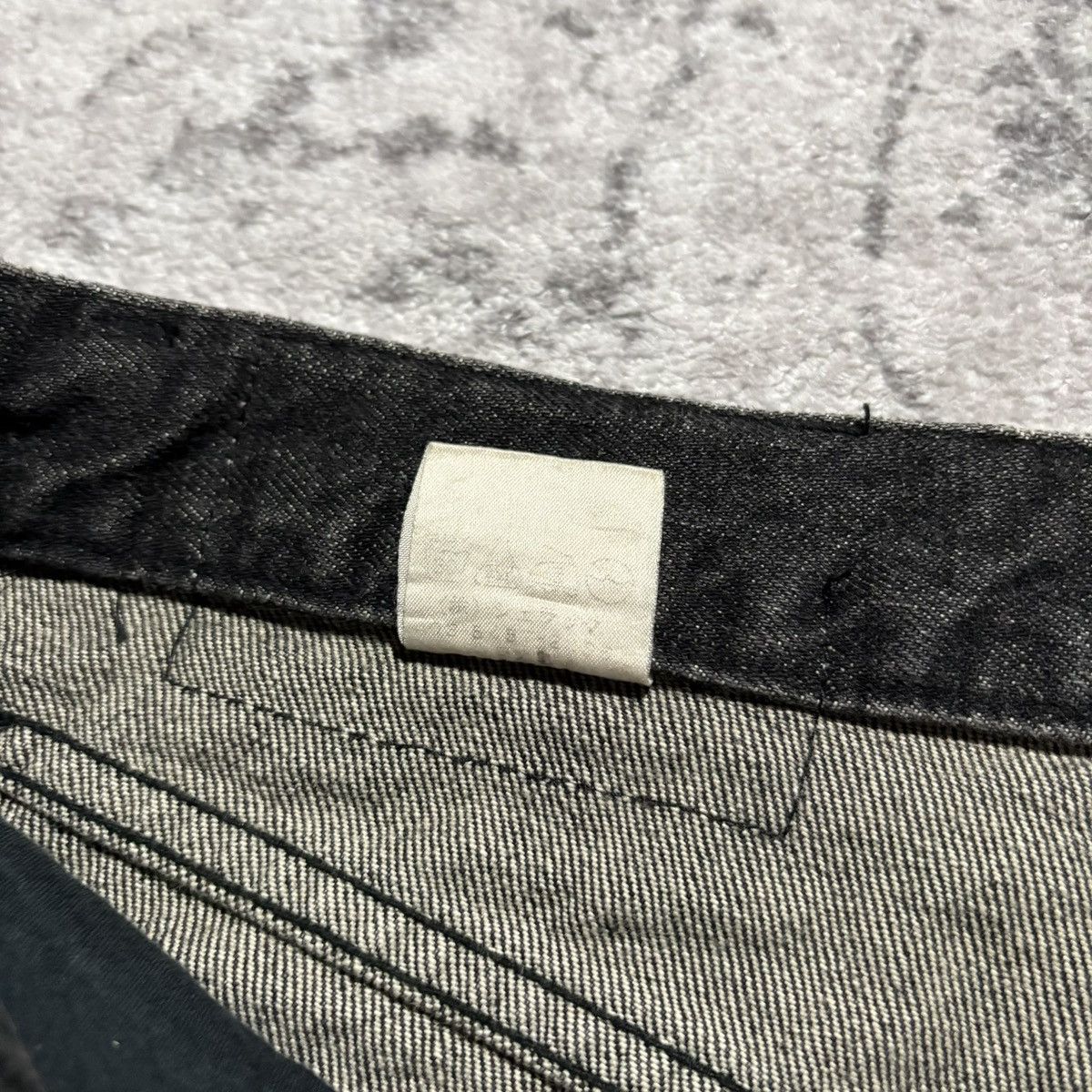 Shellac Shellac Bleached & Distressed Bootcut Black Jeans | Size 48 Size US 30 / EU 46 - 11 Thumbnail