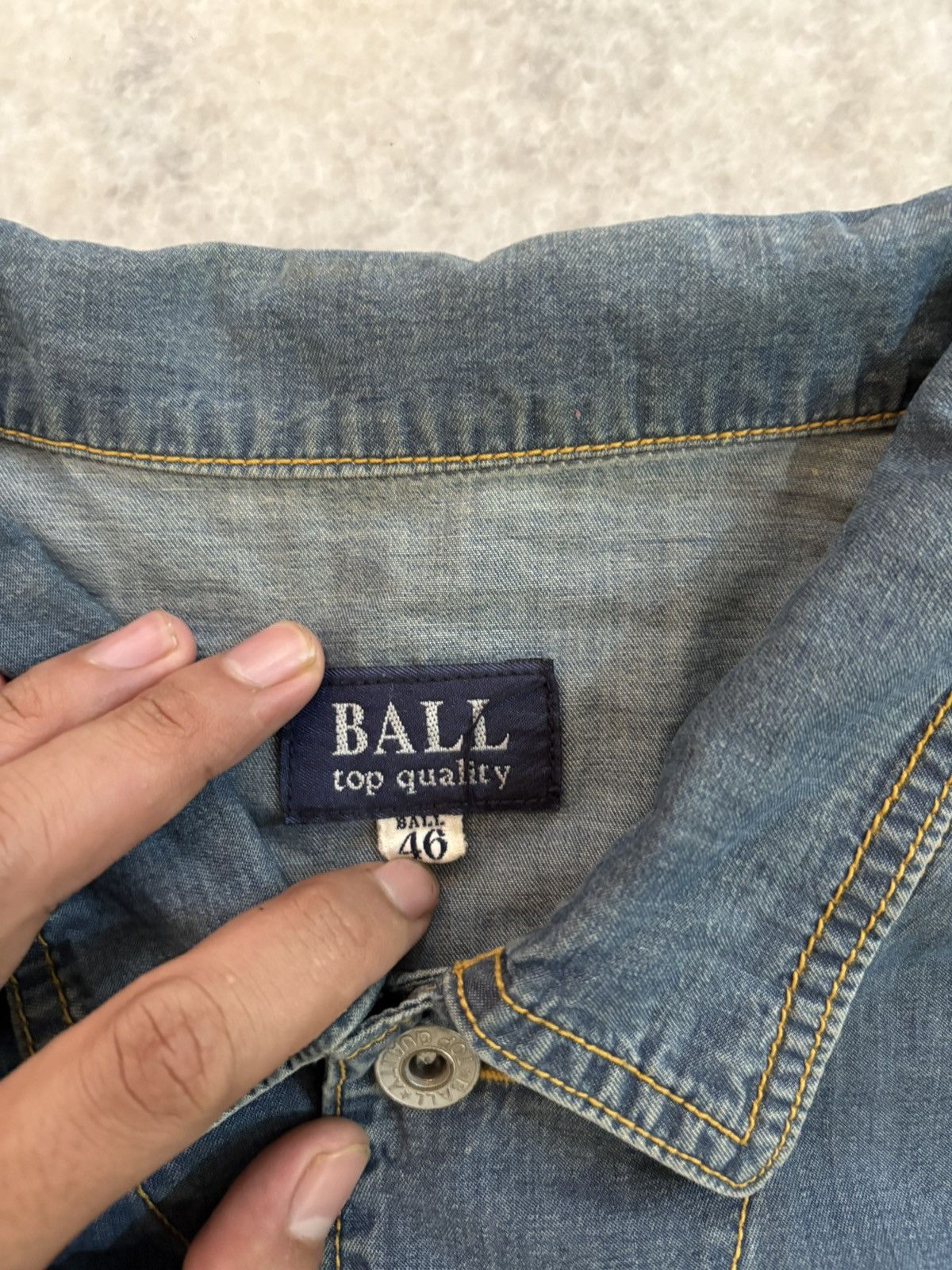 Japanese Brand 90s Ball Denim Jacket Size US M / EU 48-50 / 2 - 18 Thumbnail