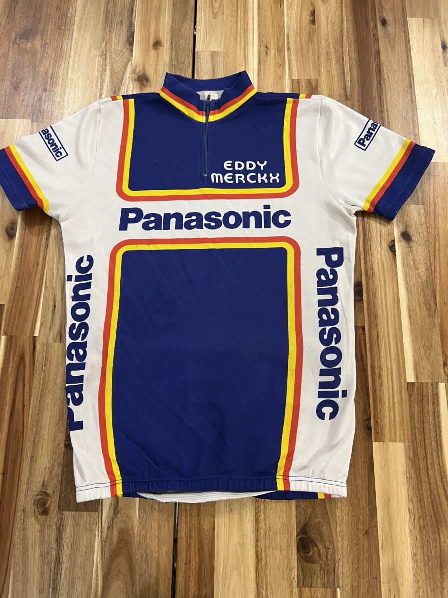 Vintage Vintage 80’s Eddy Merckx Panasonic Cycling Jersey Size US M / EU 48-50 / 2 - 1 Thumbnail