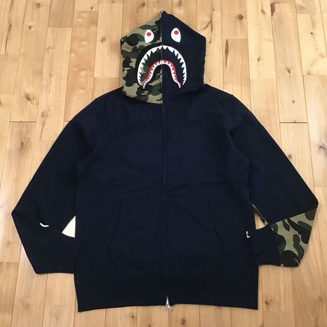 Bape × Nigo BAPE camo shark full zip hoodie a bathing ape NIGO Size US XL / EU 56 / 4 - 2 Thumbnail