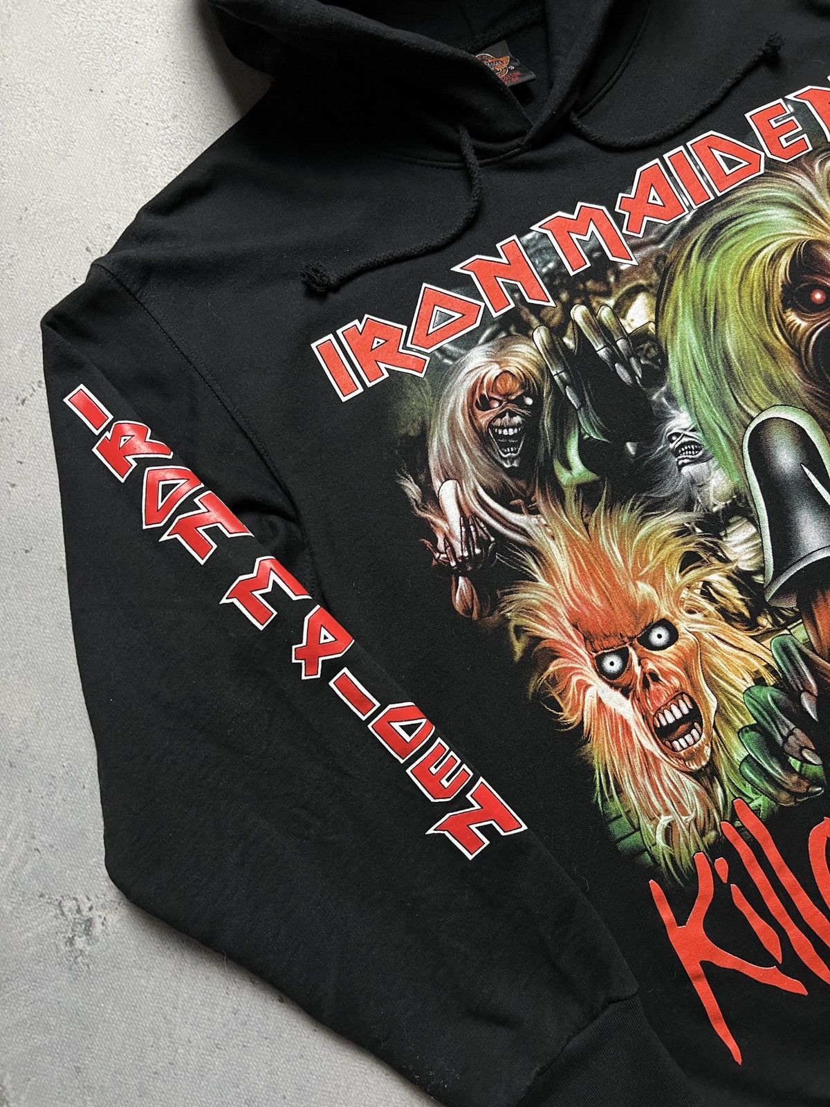 Band Tees 1990s Iron Maiden Killers Overprint y2k Hoodie Rock 90s 80s Size US L / EU 52-54 / 3 - 4 Thumbnail