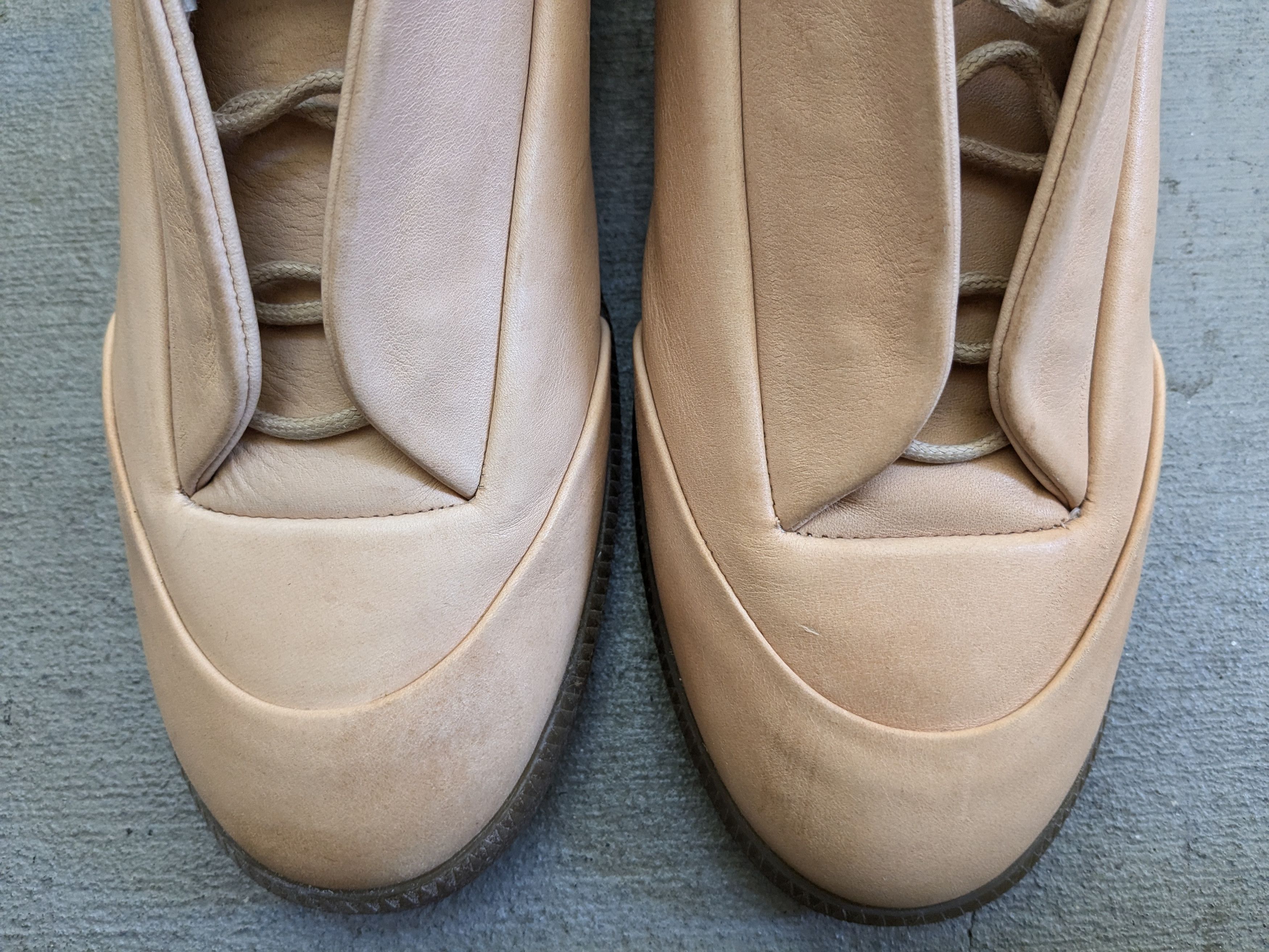 Maison Margiela Maison Margiela Future Nude Beige 14 47 Leather High Top Size US 14 / EU 47 - 5 Thumbnail