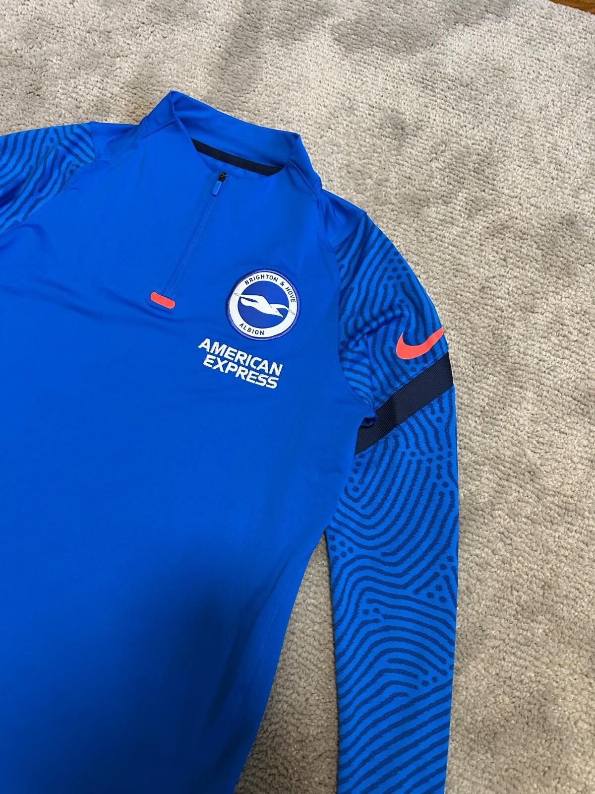 Nike Nike Brighton 2022-23 Football Soccer Drill Top 1/4 Zip Sz L Size US L / EU 52-54 / 3 - 4 Thumbnail