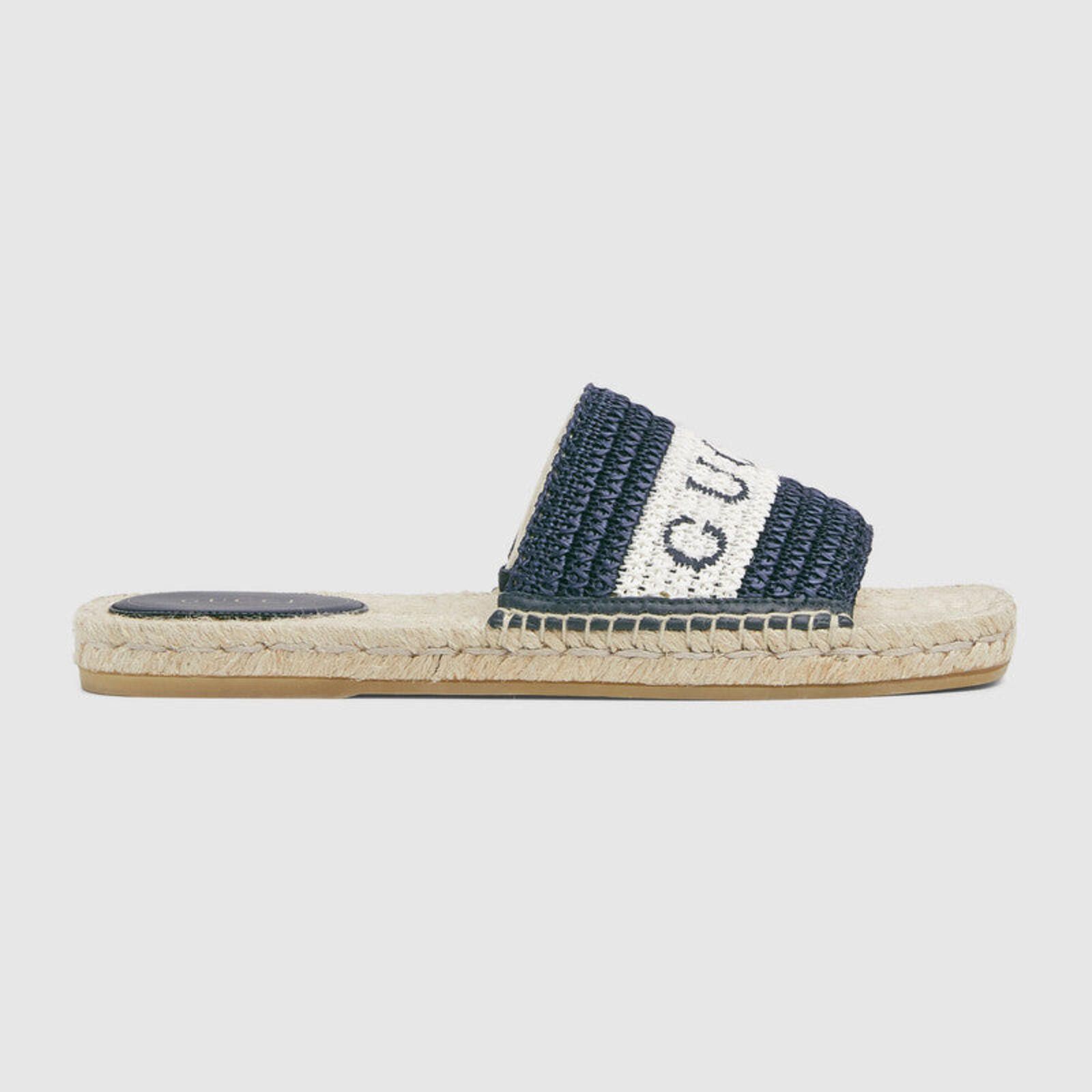 Gucci Gucci Web Logo Slide Sandals Size ONE SIZE - 1 Thumbnail