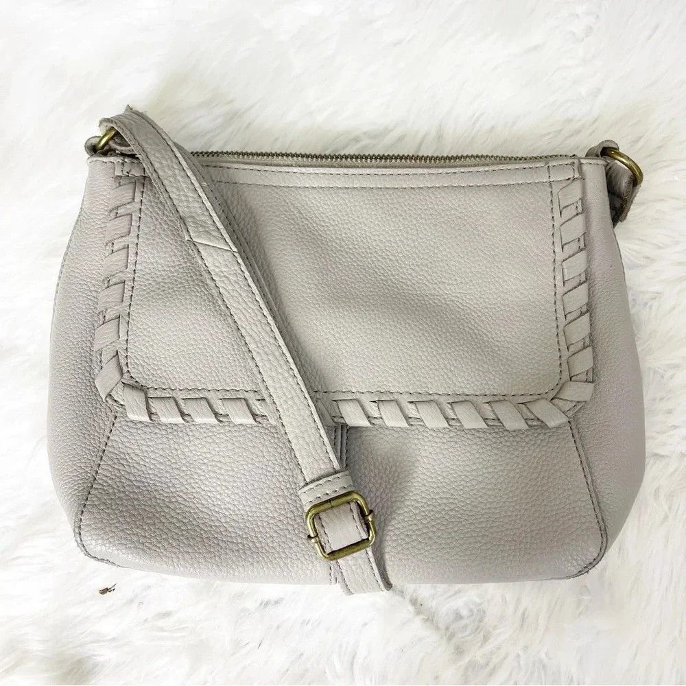 The Sak The Sak Gray Collective Crossbody Leather Bag Size ONE SIZE - 1 Thumbnail