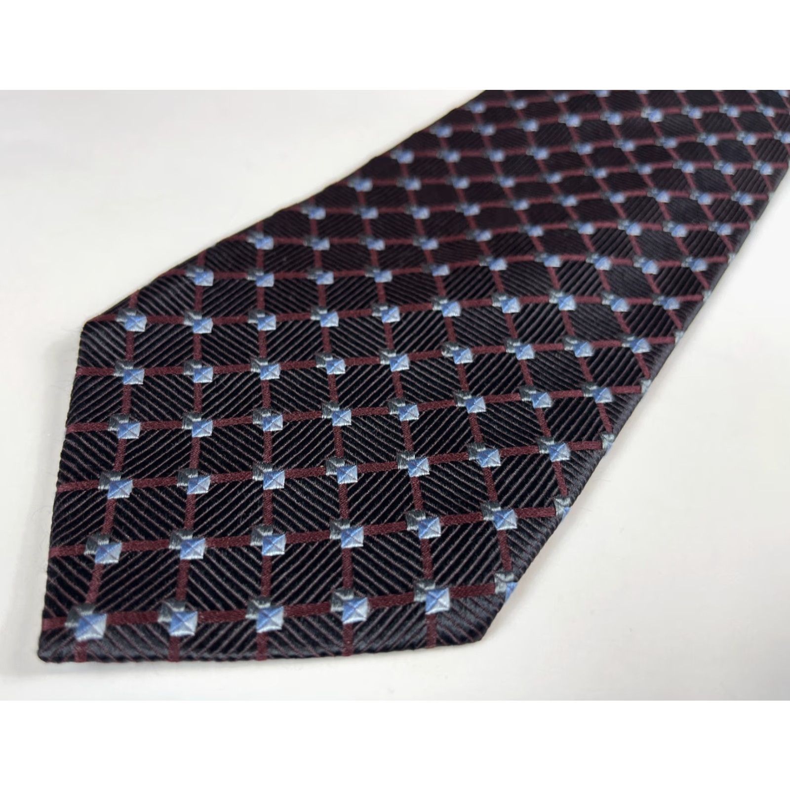 Ermenegildo Zegna VINTAGE Ermenegildo Zegna Mens Luxury Silk Tie Geometric Made in Italy Size ONE SIZE - 5 Thumbnail