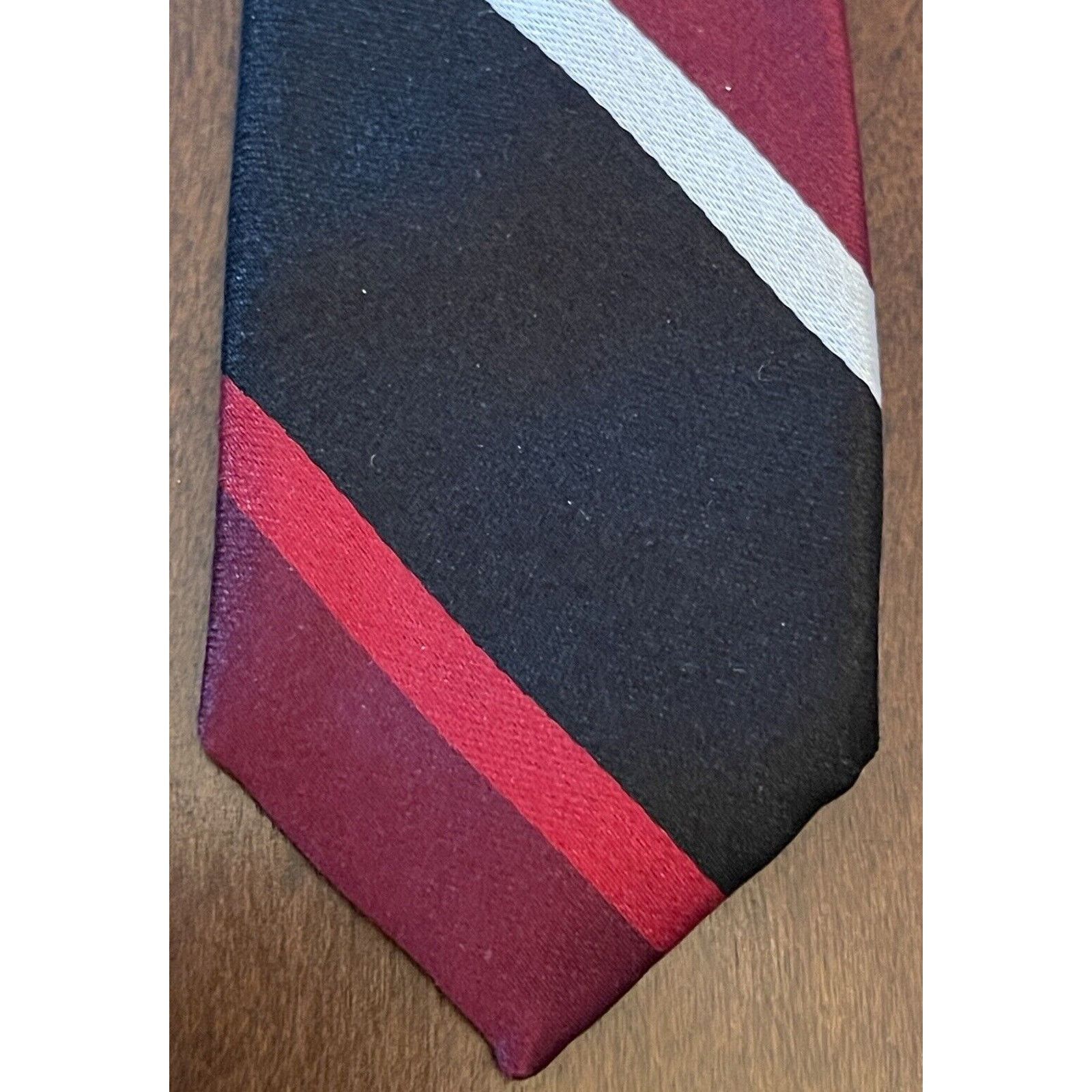 Express Express Burgundy Black Red 100% Silk Made In China Size ONE SIZE - 6 Thumbnail
