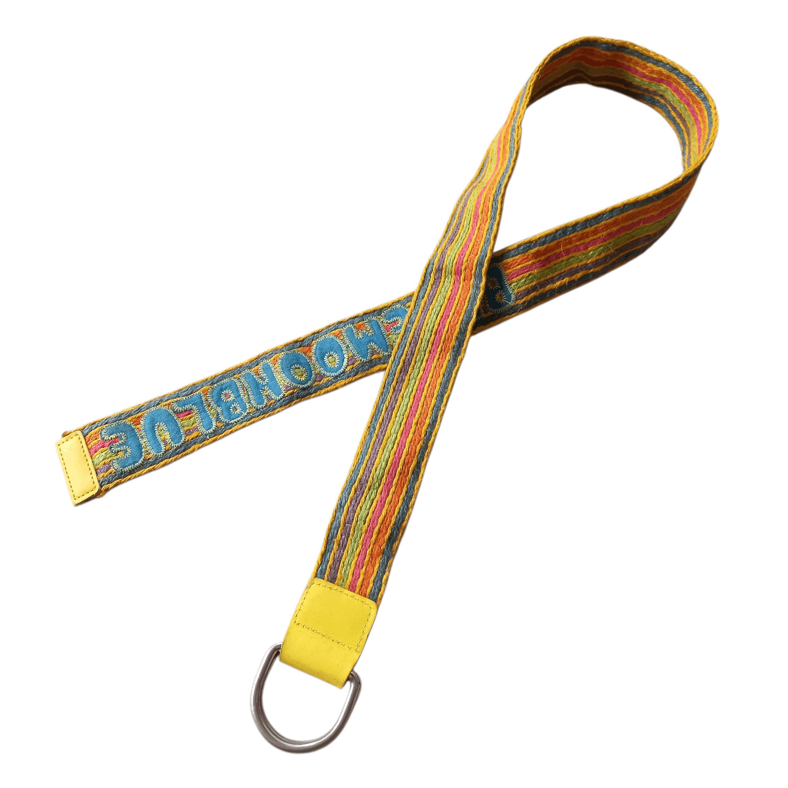 Hysteric Glamour 🔆Blue moon blue japan multicolor stripes craft webbing belt Size ONE SIZE - 1 Thumbnail